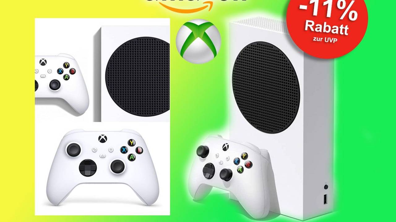 Auf dem Bild ist die Xbox Series S mit Controller abgebildet.