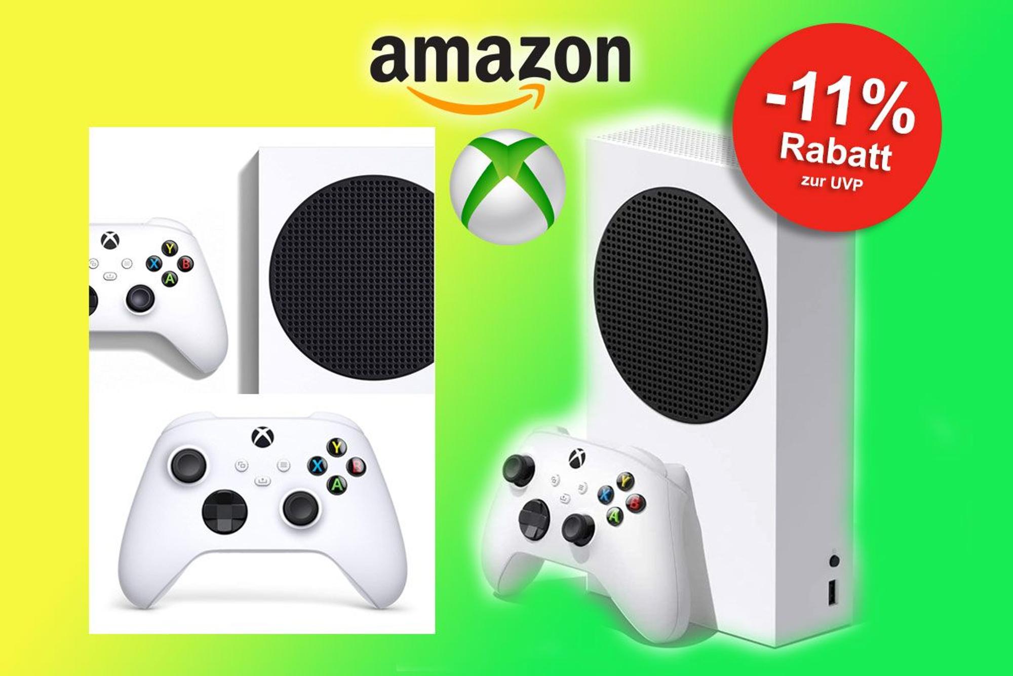 Auf dem Bild ist die Xbox Series S mit Controller abgebildet.
