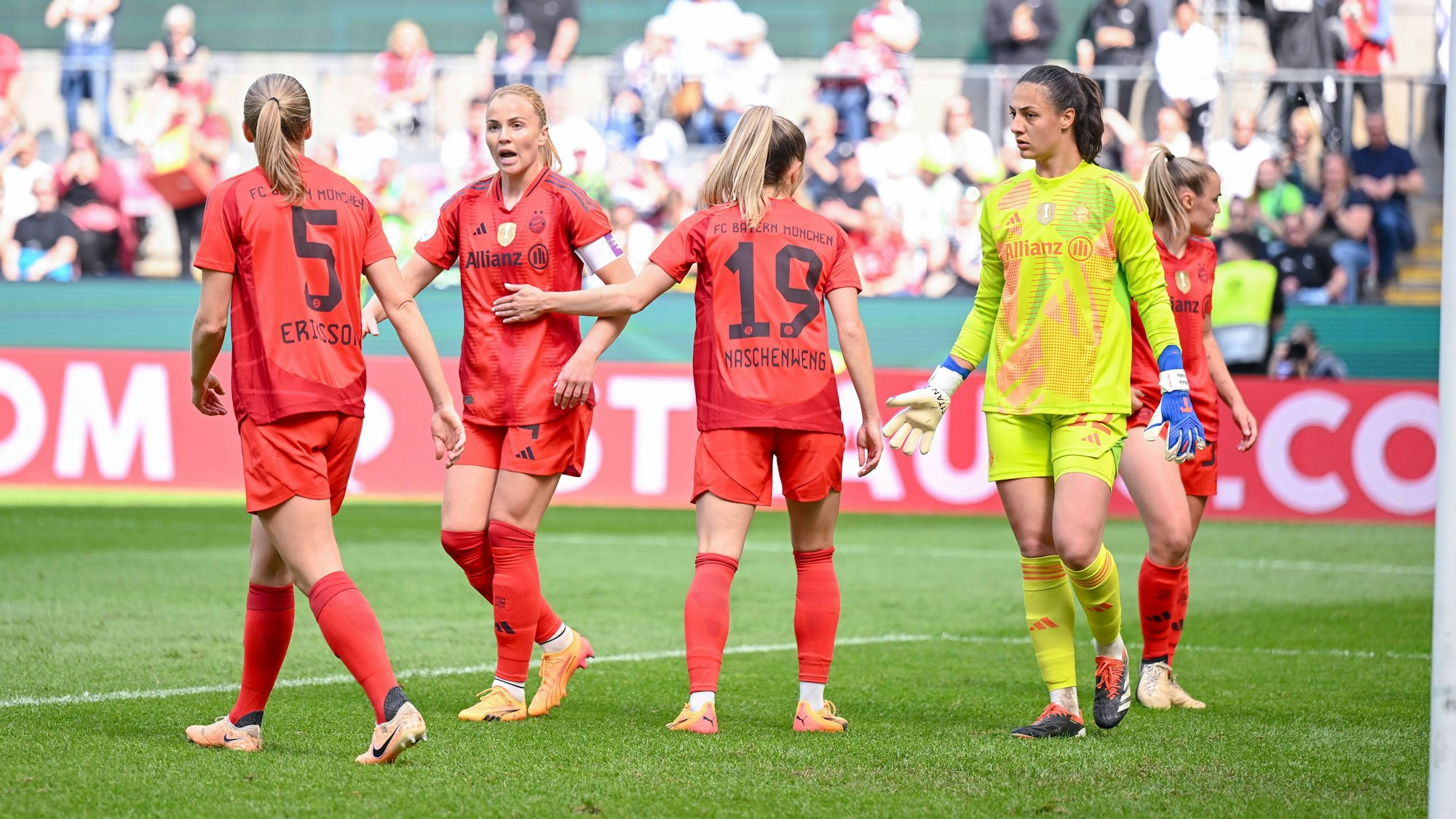 Spielerinnen des FC Bayern im Finale.