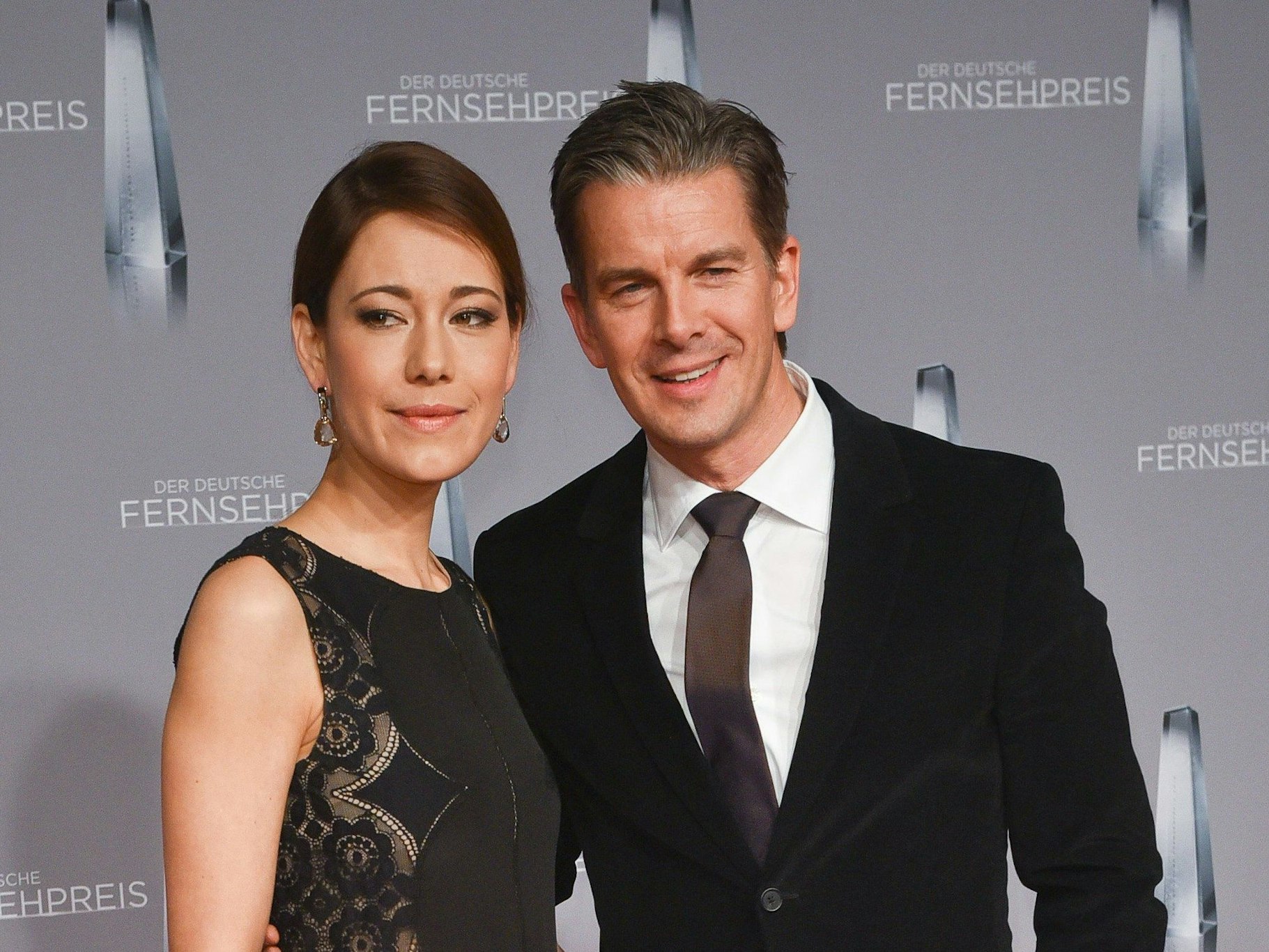 Moderator Markus Lanz und seine damalige Frau Angela kommen zur Verleihung des Deutschen Fernsehpreises, hier im Januar 2016 in Düsseldorf.