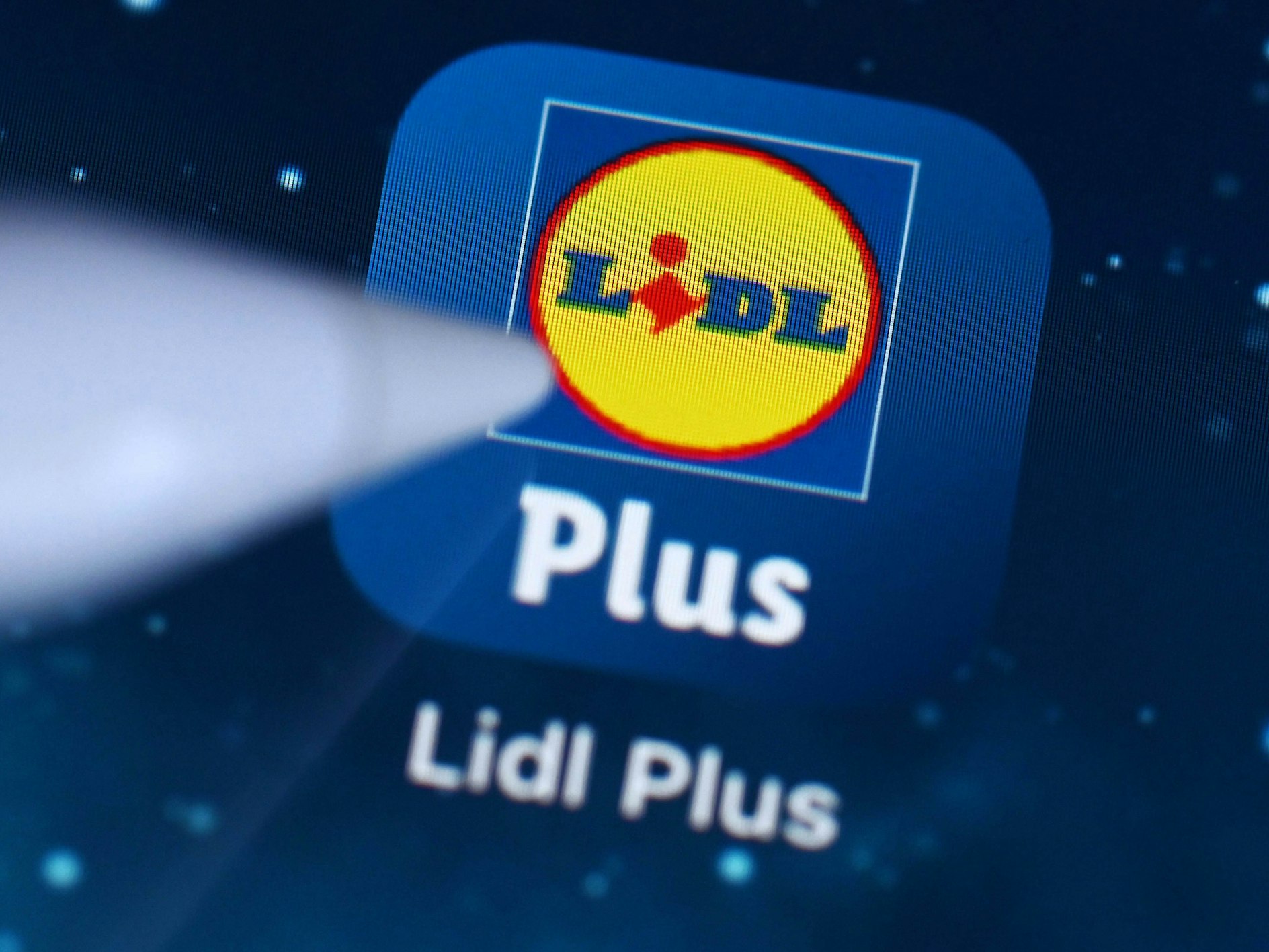 Eine Lidl Plus App, aufgenommen auf einem iPad, hier im September 2020 in Karlsruhe.