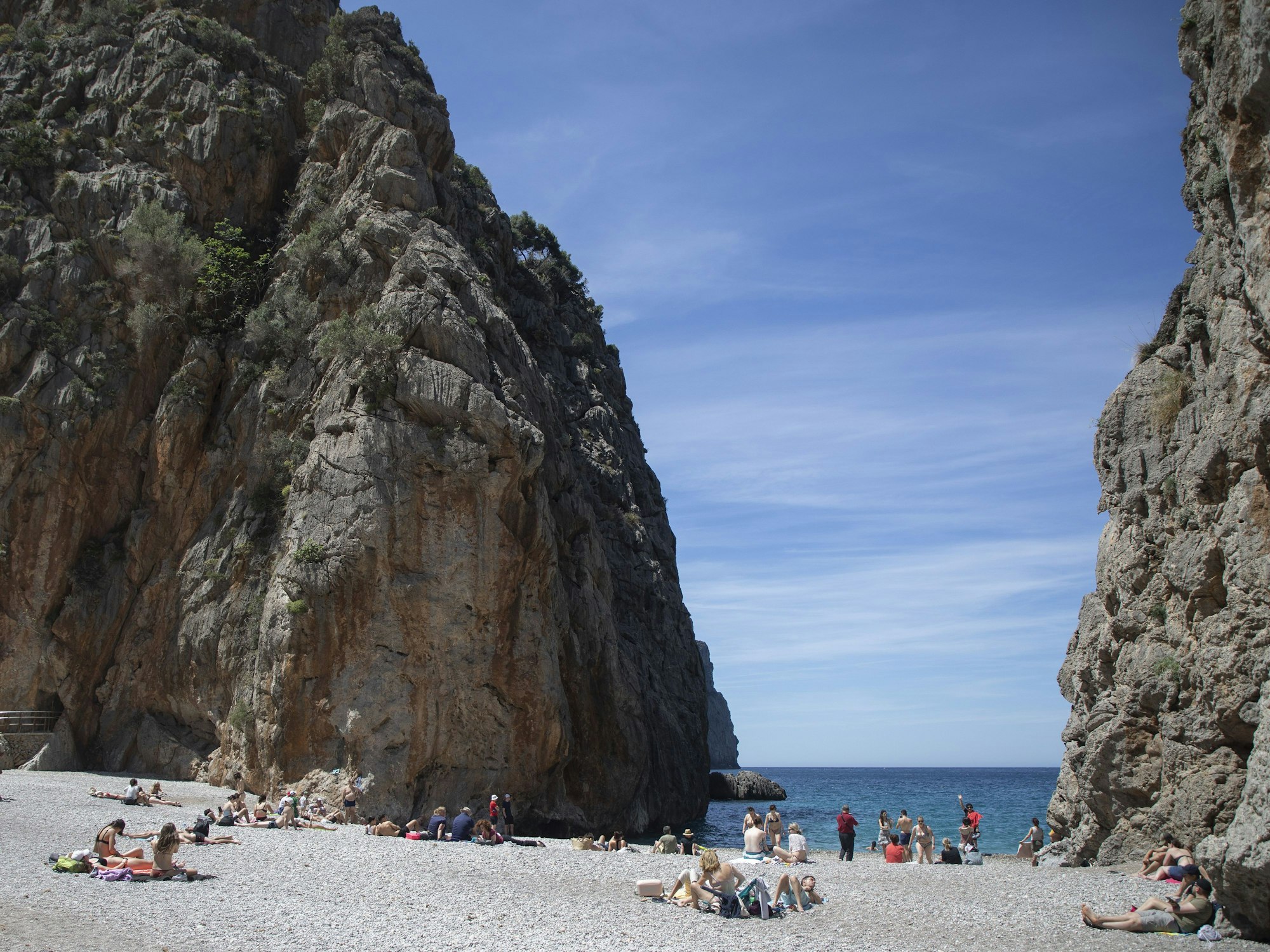 Der Strand „Sa Calobra“ auf Mallorca.