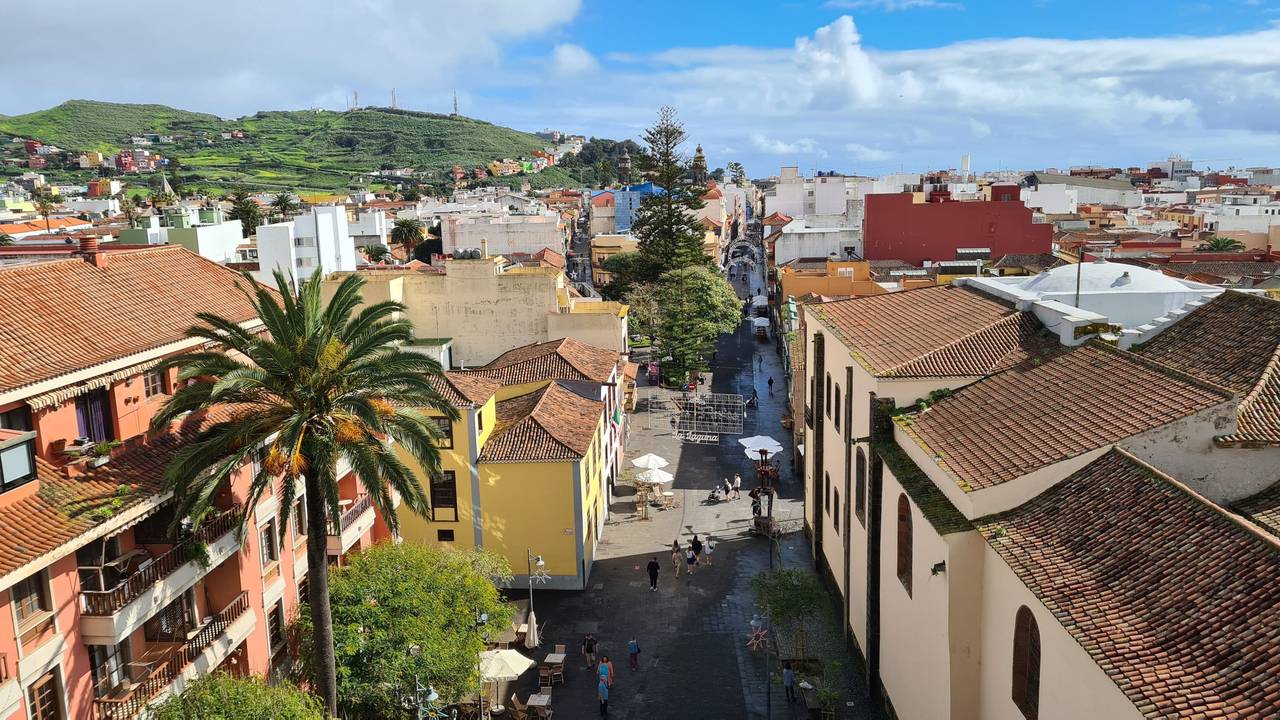 Der Ort La Laguna im Nordosten von Teneriffa.