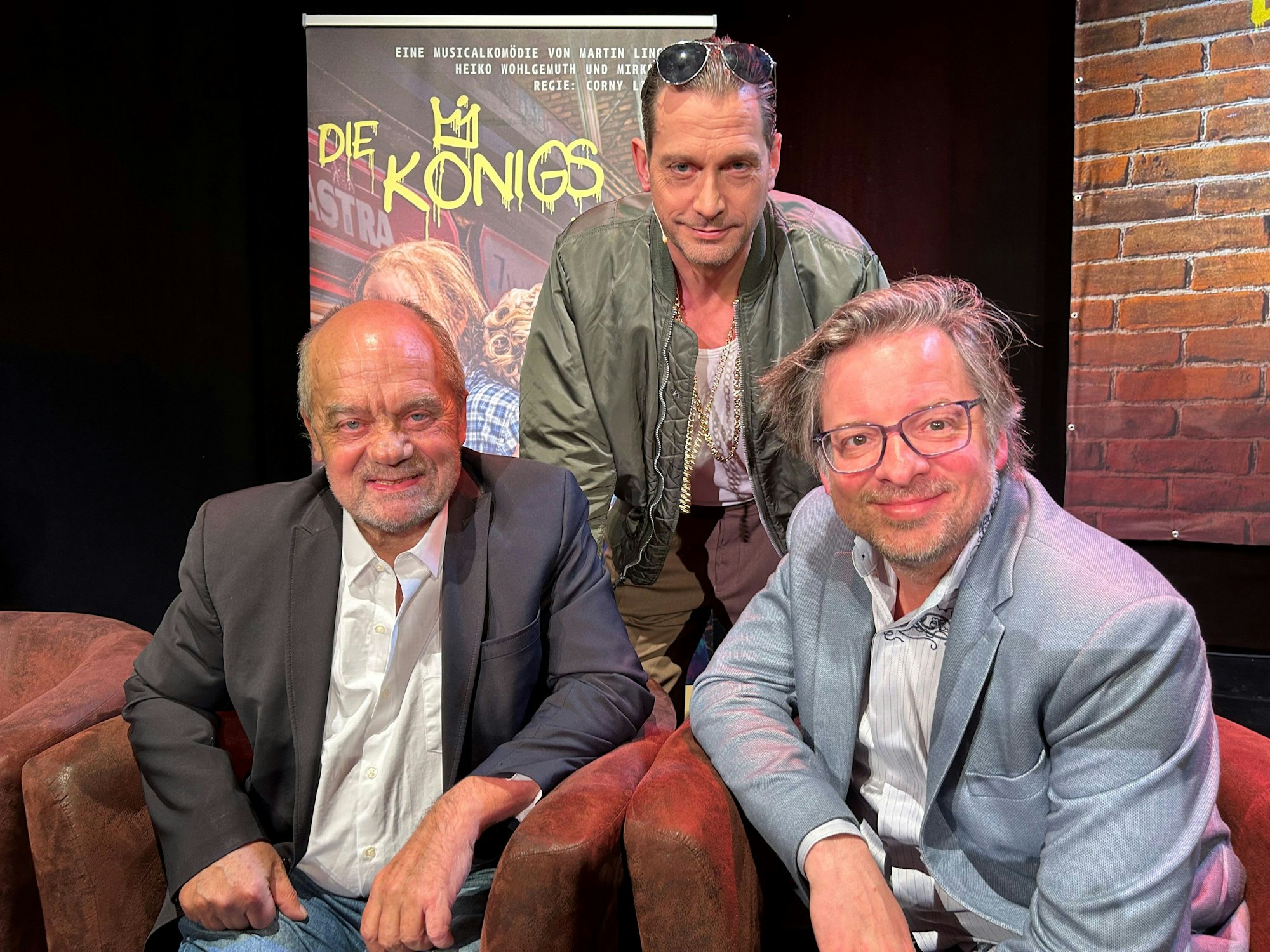 Corny Littmann mit Martin Lingnau (r.) und Heiko Wohlgemuth.