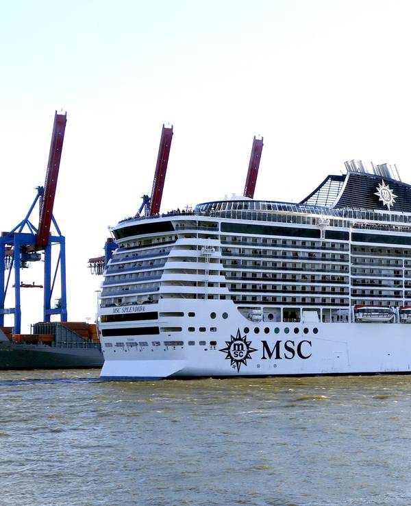 Ein Kreuzfahrtschiff der Reederei MSC Cruises.