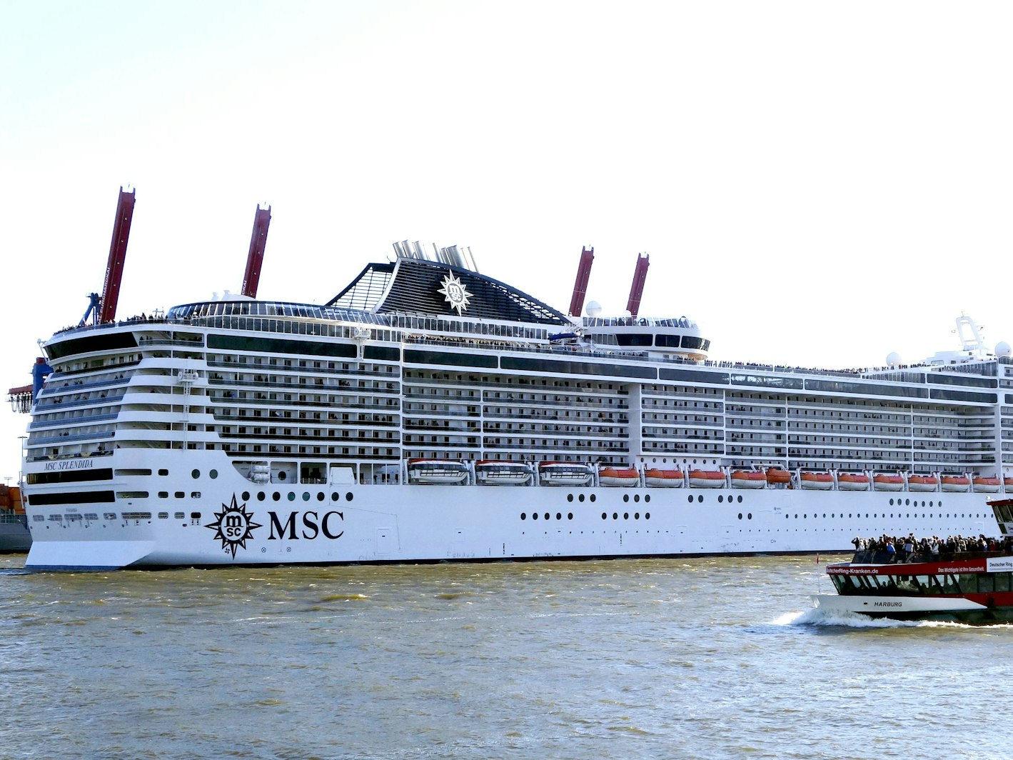 Ein Kreuzfahrtschiff der Reederei MSC Cruises.