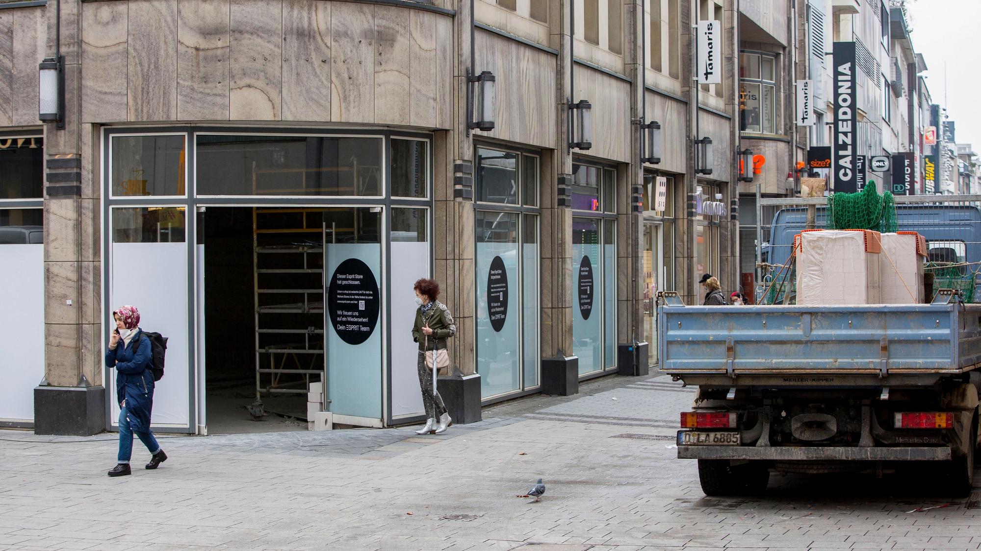 Diese Esprit-Filiale auf der Hohe Straße in Köln wurde bereits nach dem ersten Schutzschirminsolvenzverfahren geschlossen.