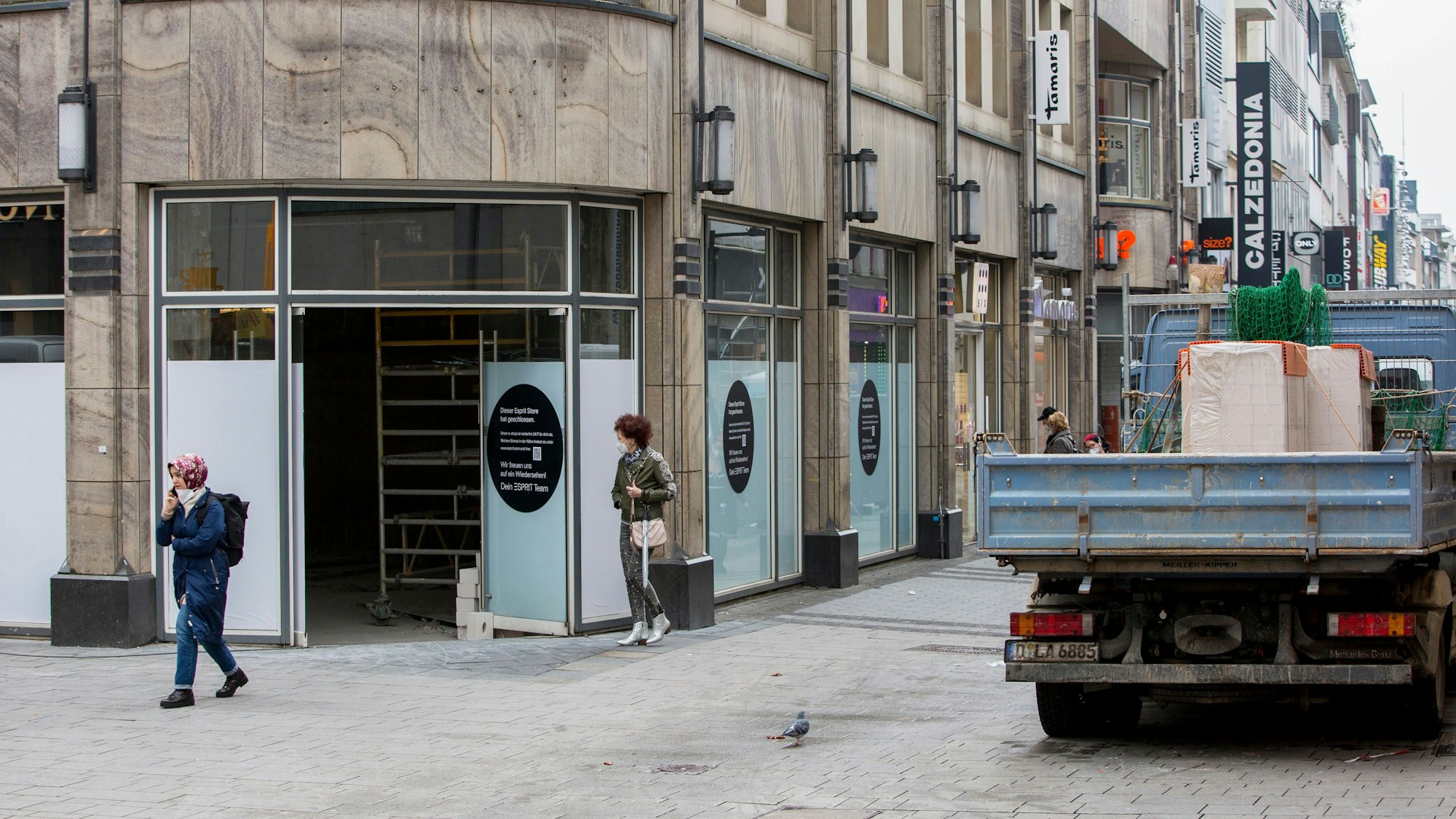 Diese Esprit-Filiale auf der Hohe Straße in Köln wurde bereits nach dem ersten Schutzschirminsolvenzverfahren geschlossen.