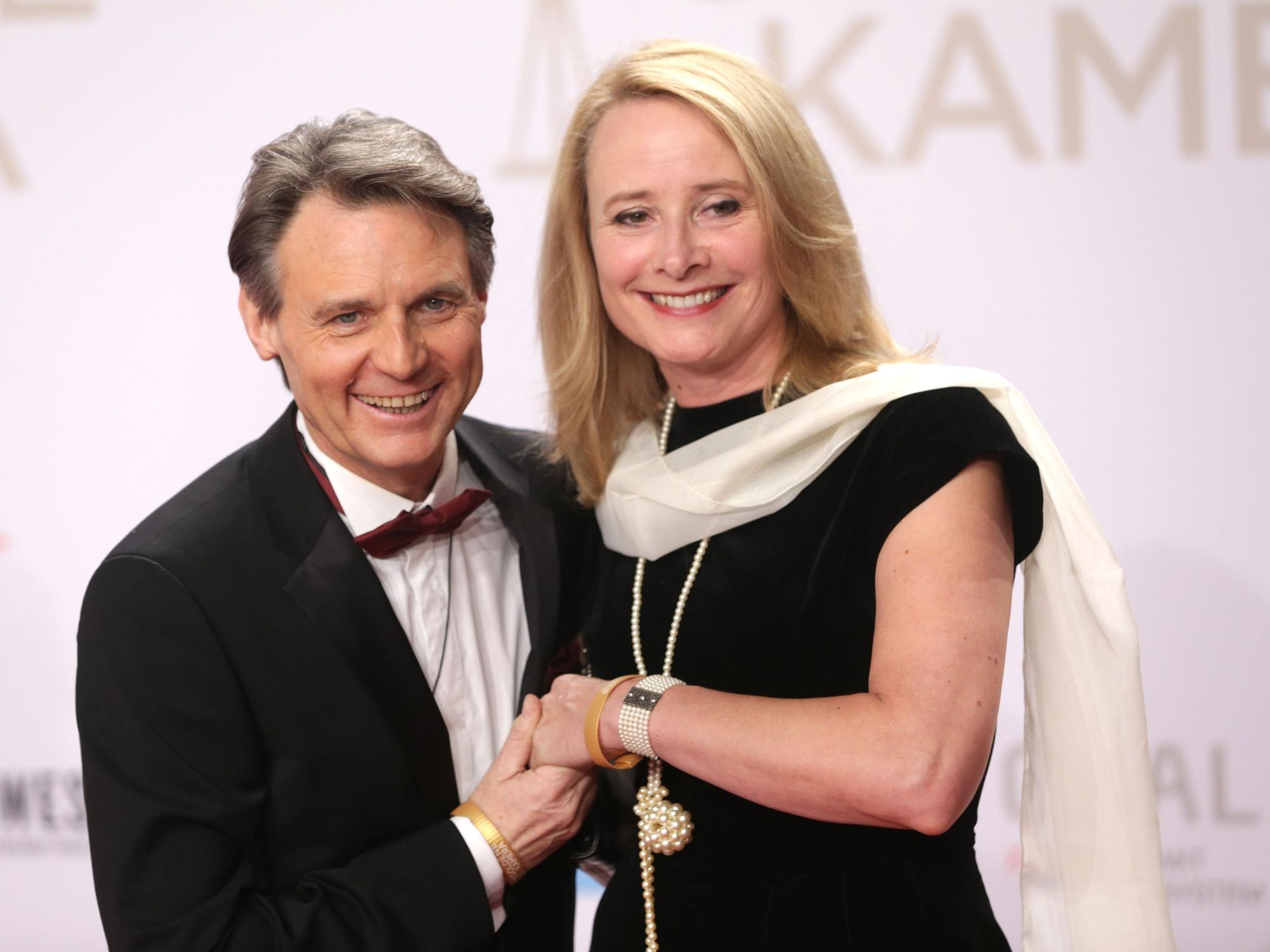 Schauspieler Wolfgang Bahro und Ehefrau Barbara am 6. Februar 2016 in Hamburg