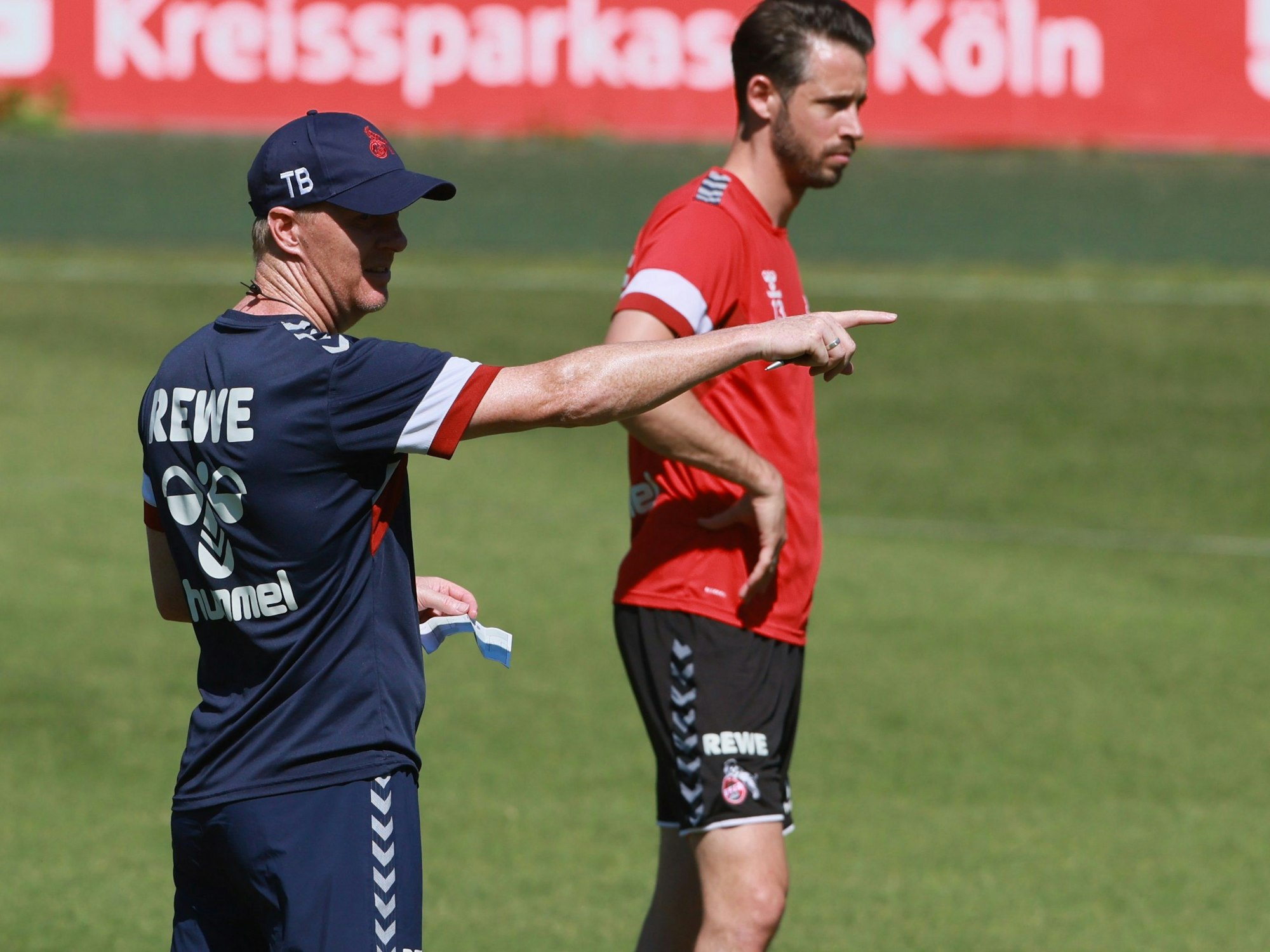 1. FC Köln, Training, von links: Timo Schultz und Mark Uth.
