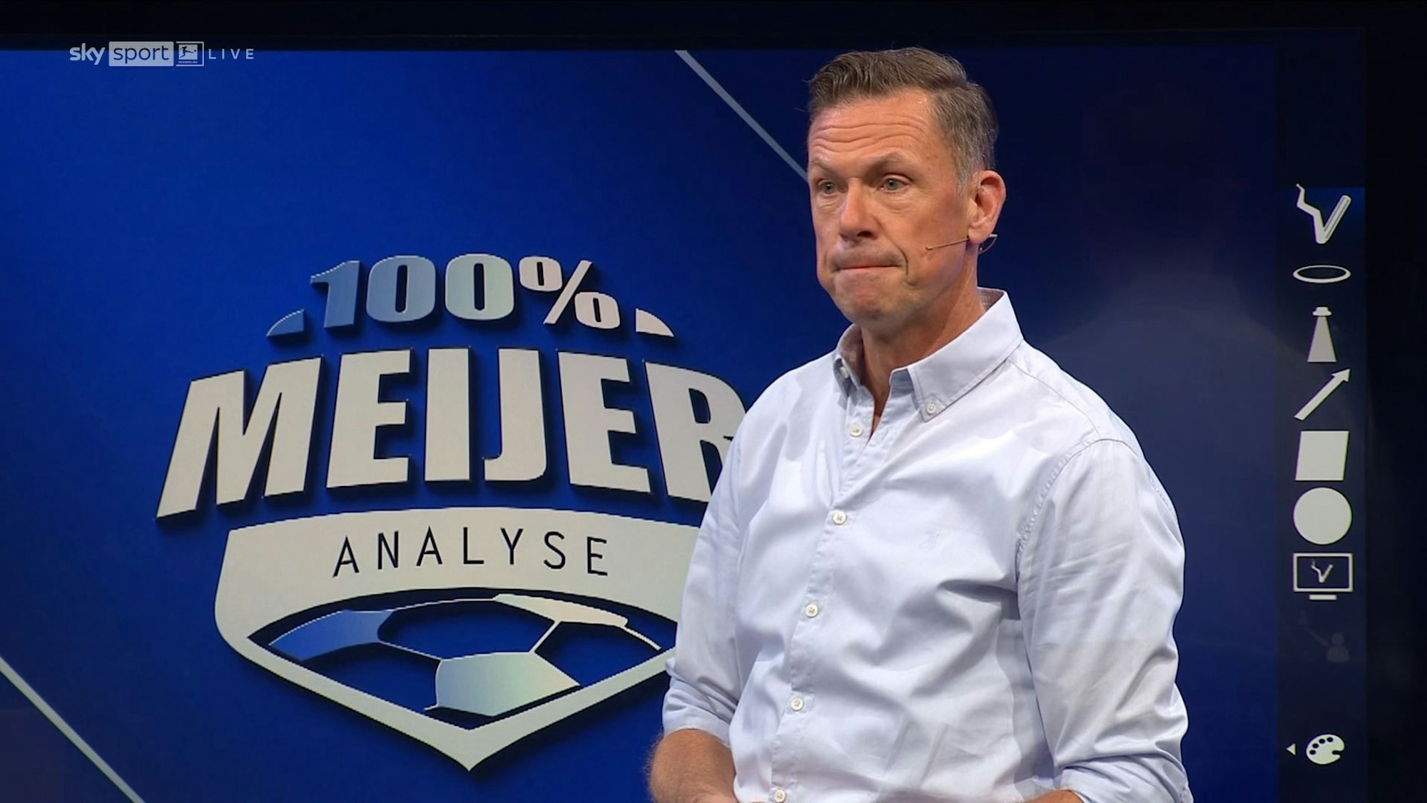 Erik Meijer in der Sky-Übertragung.