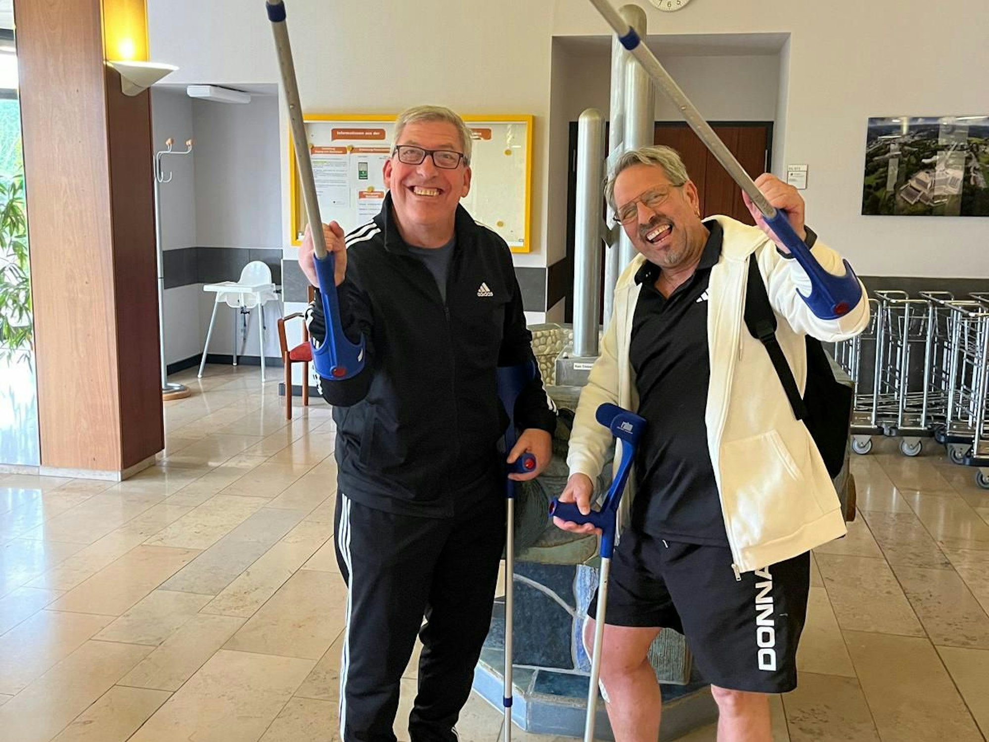 Friedrich und Werner Klupsch in der Reha.