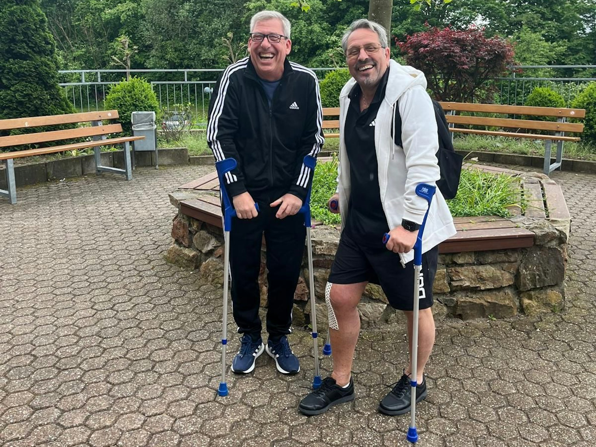 Friedrich und Werner Klupsch in der Reha.