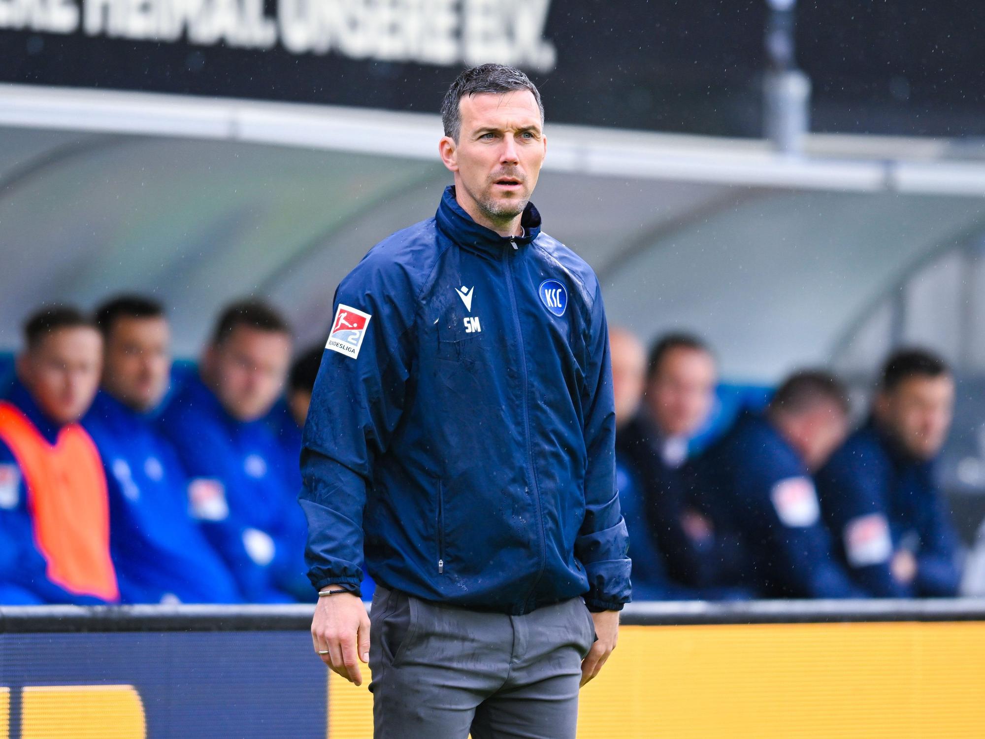 Christian Eichner beim Spiel gegen den SV Elversberg.