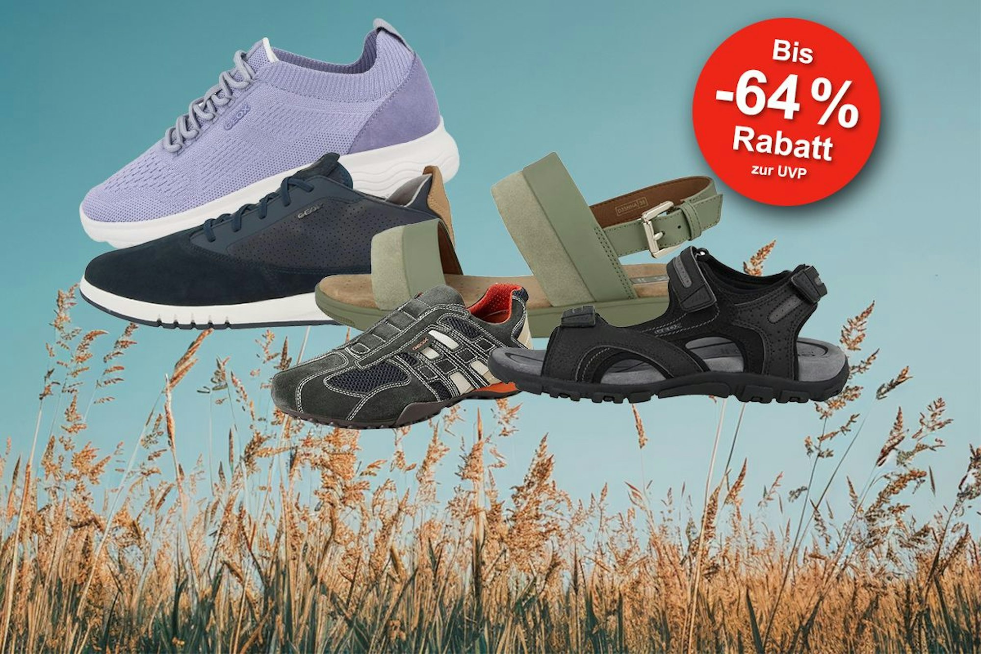 GEOX Sneaker Sale – Spare bis zu 64% auf angesagte GEOX Sneaker und Sandalen