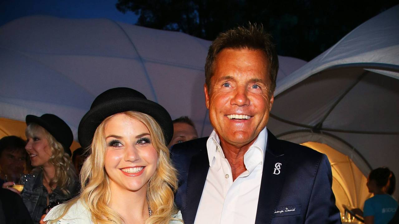 Dieter Bohlen mit Beatrice Egli bei der Fashion Night 2013 von Soccx und Camp David.