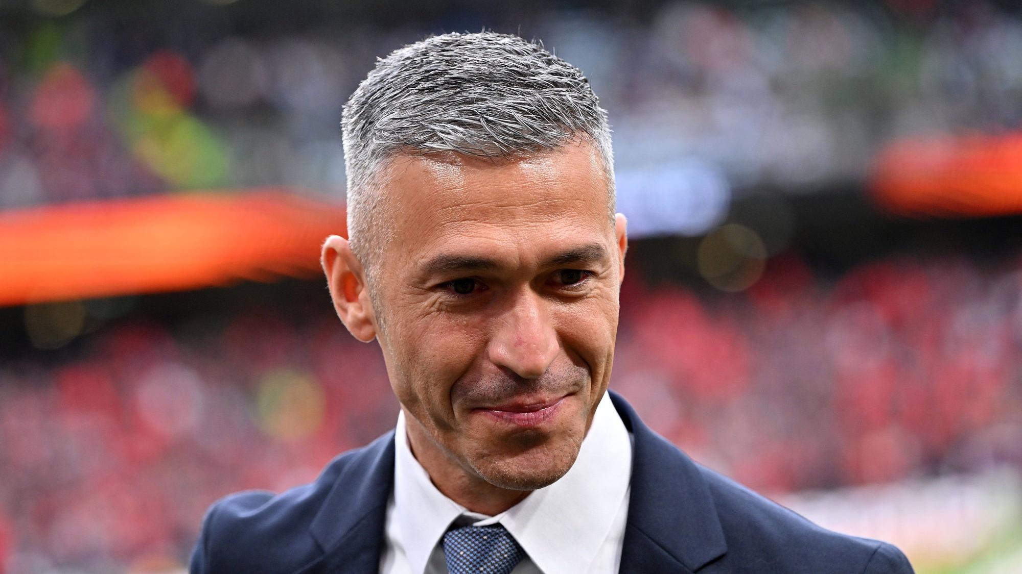 Luis García beim Finale der Europa League in Dublin.