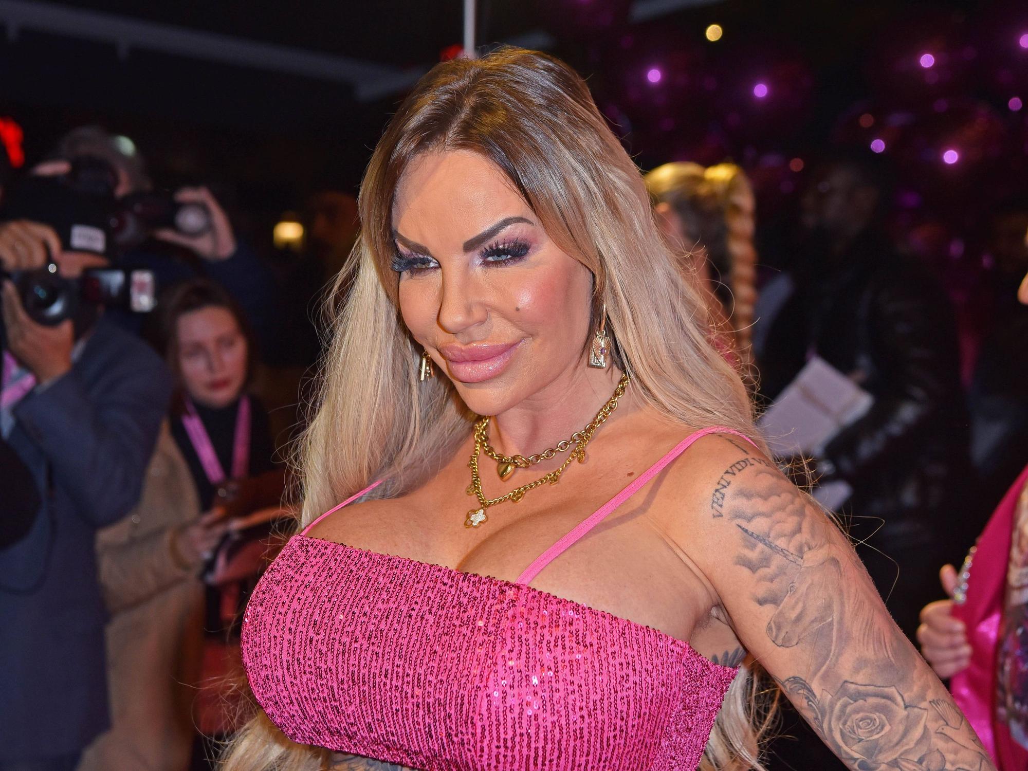 Gina-Lisa Lohfink beim 40. Geburtstag von Micaela Schäfer im Belluci Restaurant in Berlin