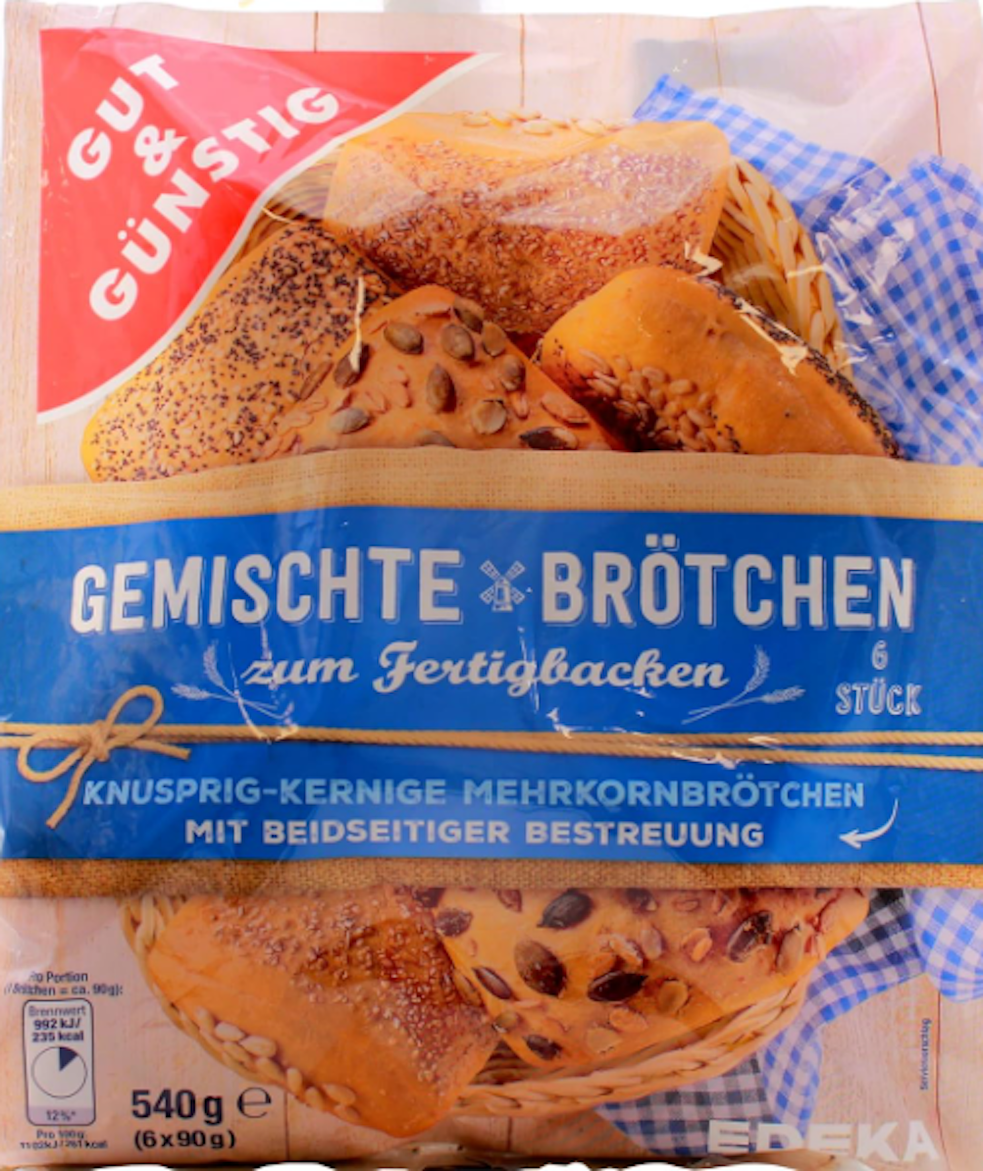Rückruf von GUT & GÜNSTIG Aufbackbrötchen bei Edeka 2024