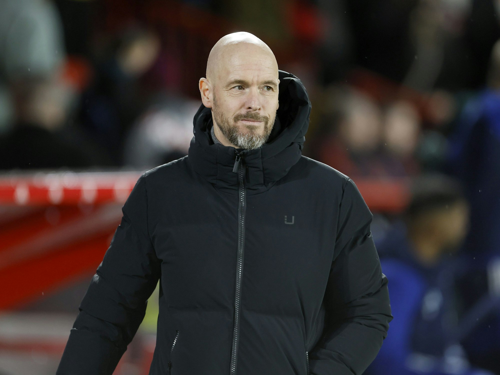 Erik ten Hag, Manager von Manchester United, während des Spiels.