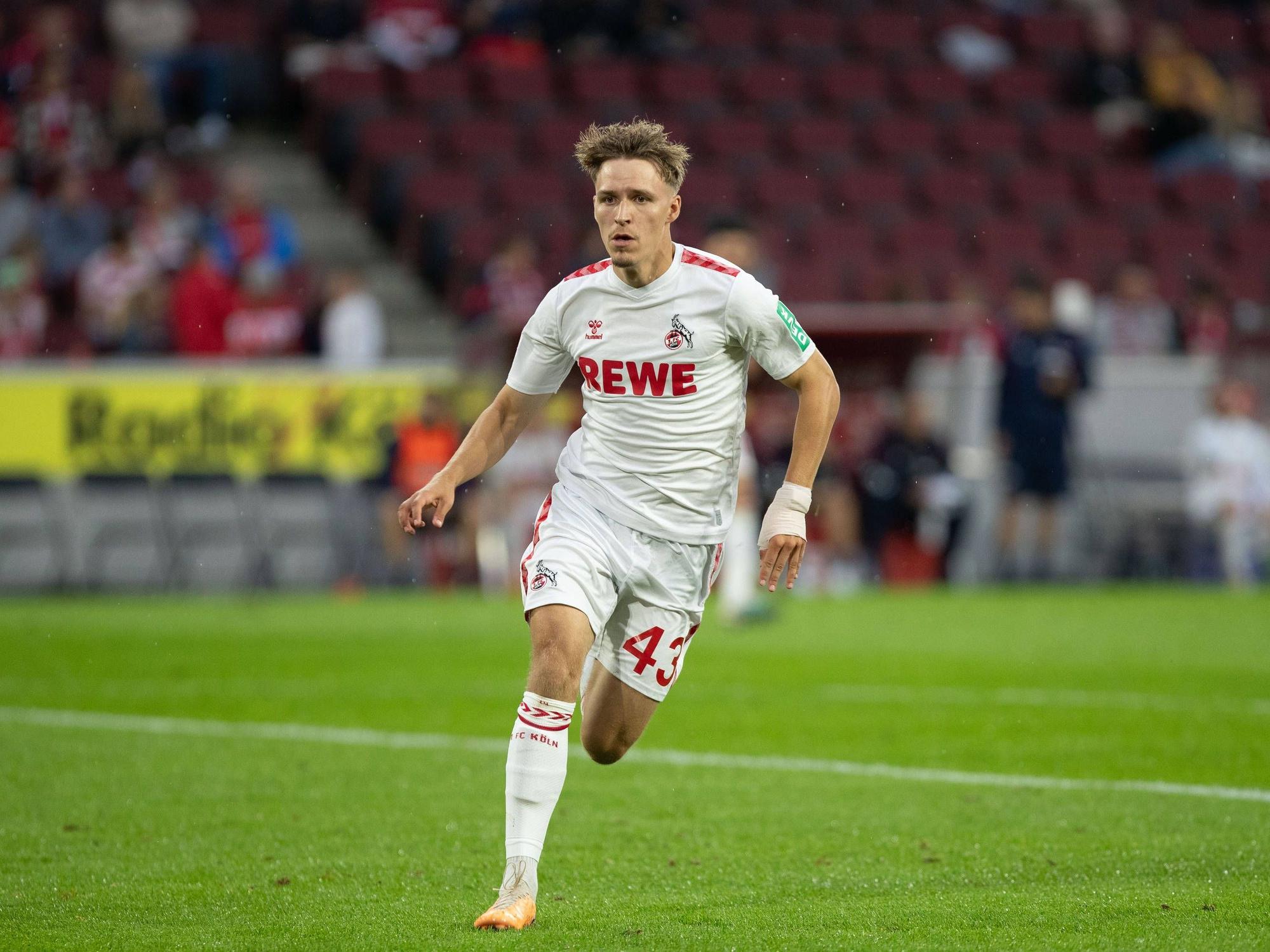 Maximilian Schmid im FC-Testspiel gegen Nantes im Einsatz.