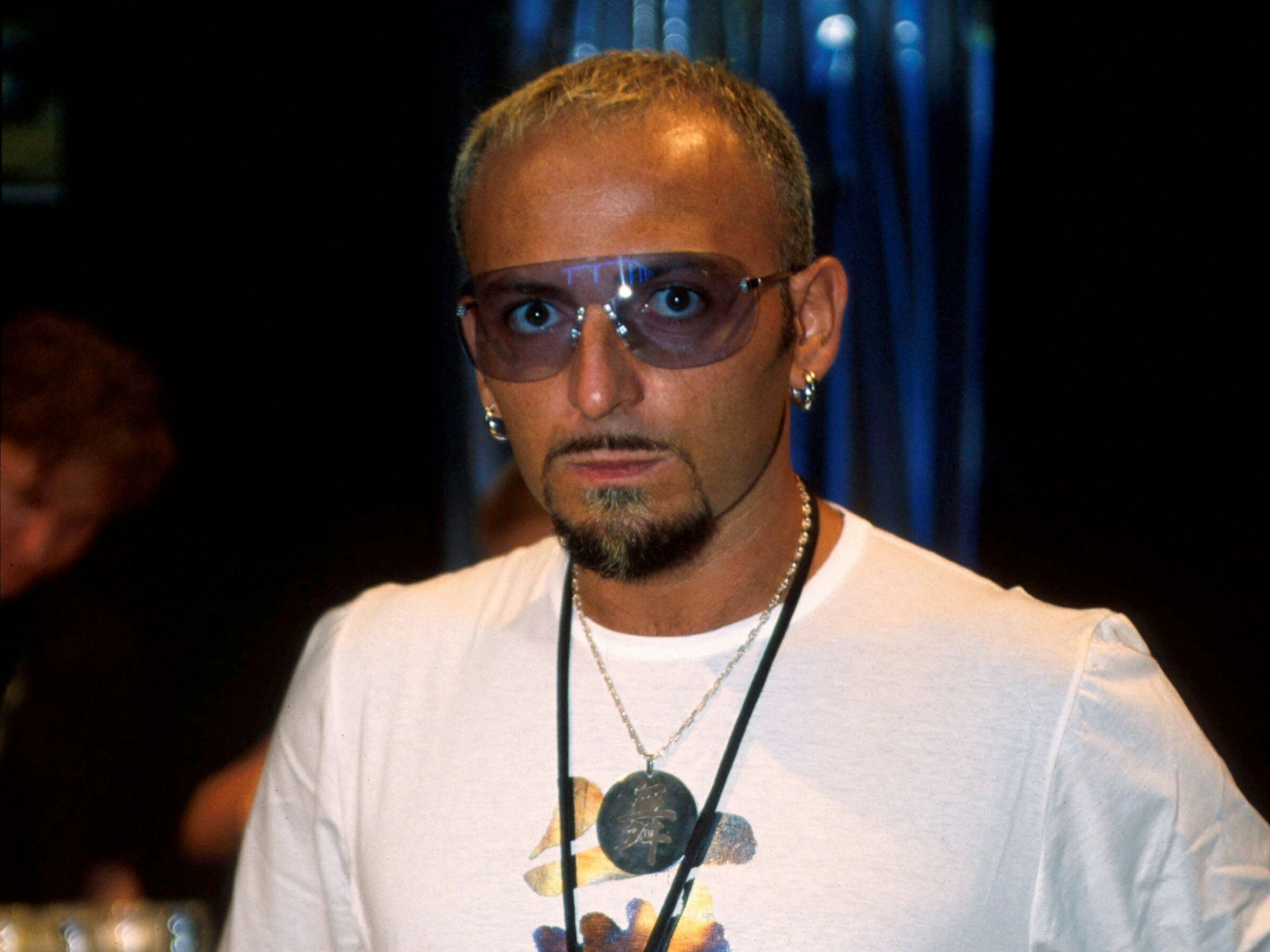 Das Foto zeigt den Musiker Gigi D'Agostino. Aufnahmeort sowie -datum sind unbekannt.