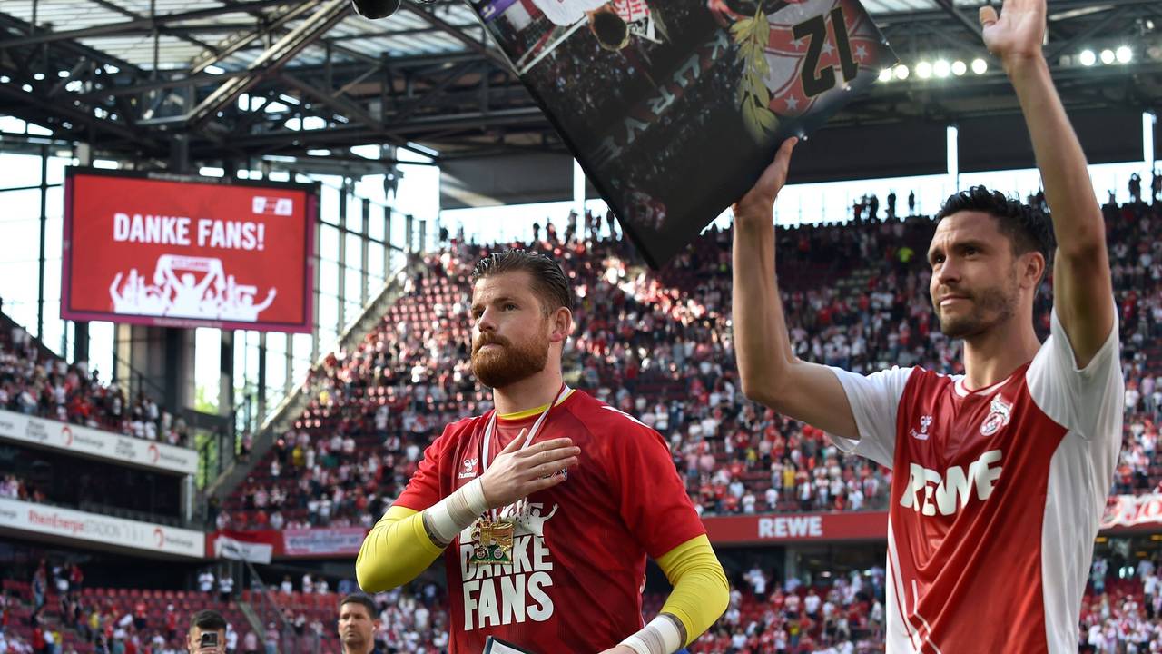 Jonas Hector (r.) und Timo Horn wurden am 27. Mai 2023 vom 1. FC Köln verabschiedet.