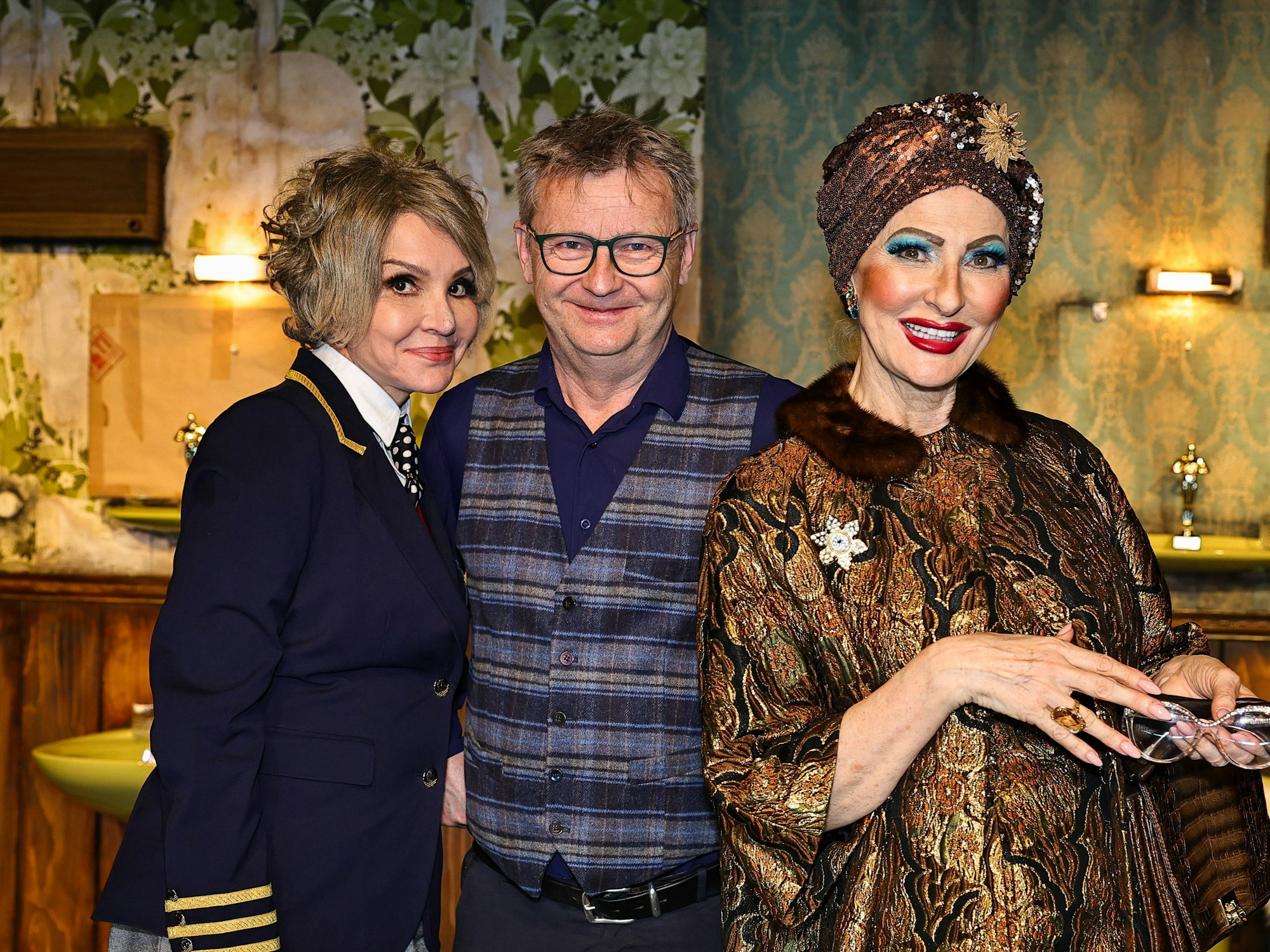 Anouschka Renzi, Déssirée Nick und René Heinersdorff auf einem undatierten Foto.