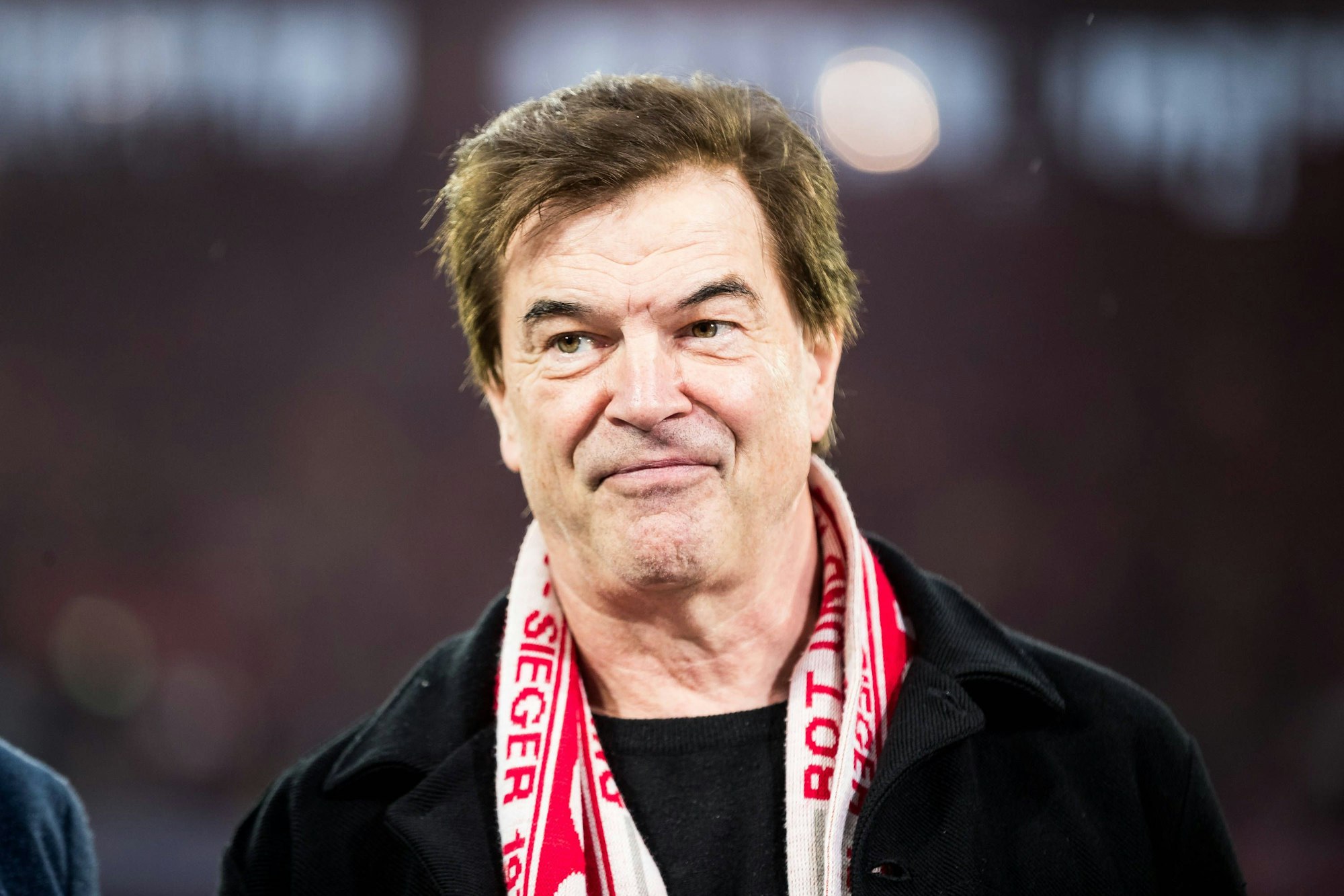 Campino mit Fortuna-Schal vor dem Relegations-Rückspiel