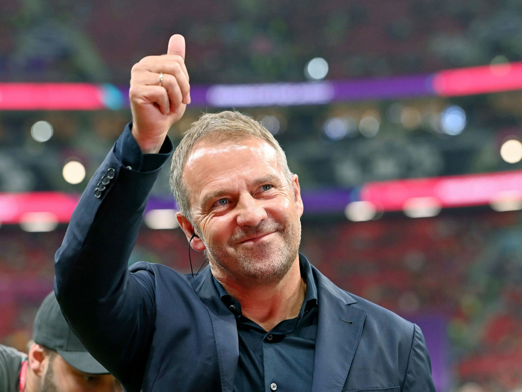 Hansi Flick bei der Weltmeisterschaft 2022 in Katar.