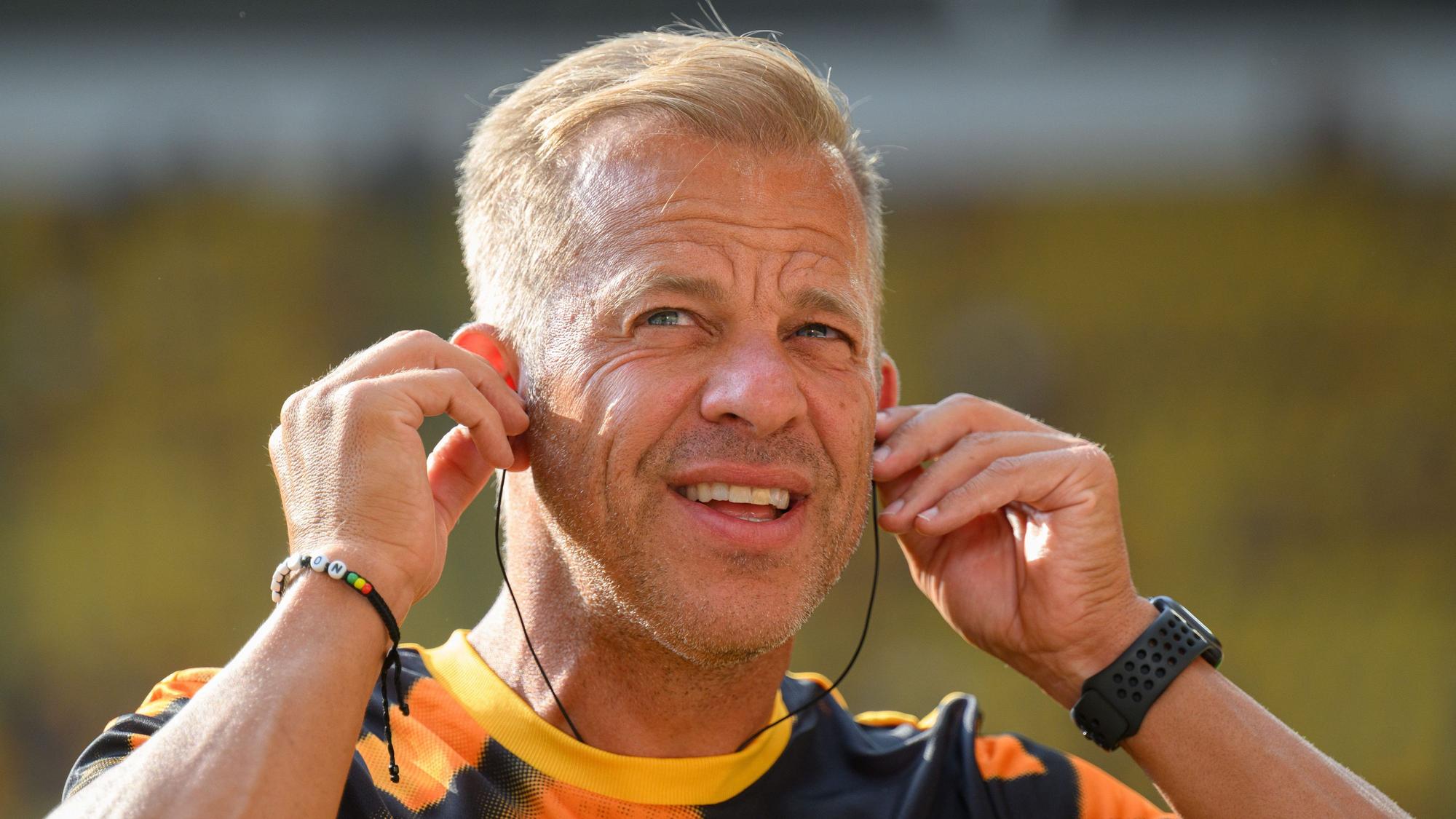 Markus Anfang, hier am 29. Juli 2022 vor einem Spiel von Dynamo Dresden, trainiert künftig den 1. FC Kaiserslautern.