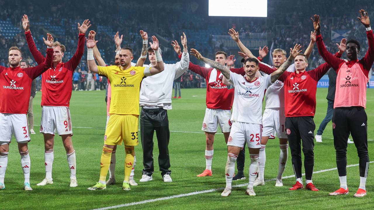 Die Mannschaft von Fortuna Düsseldorf.