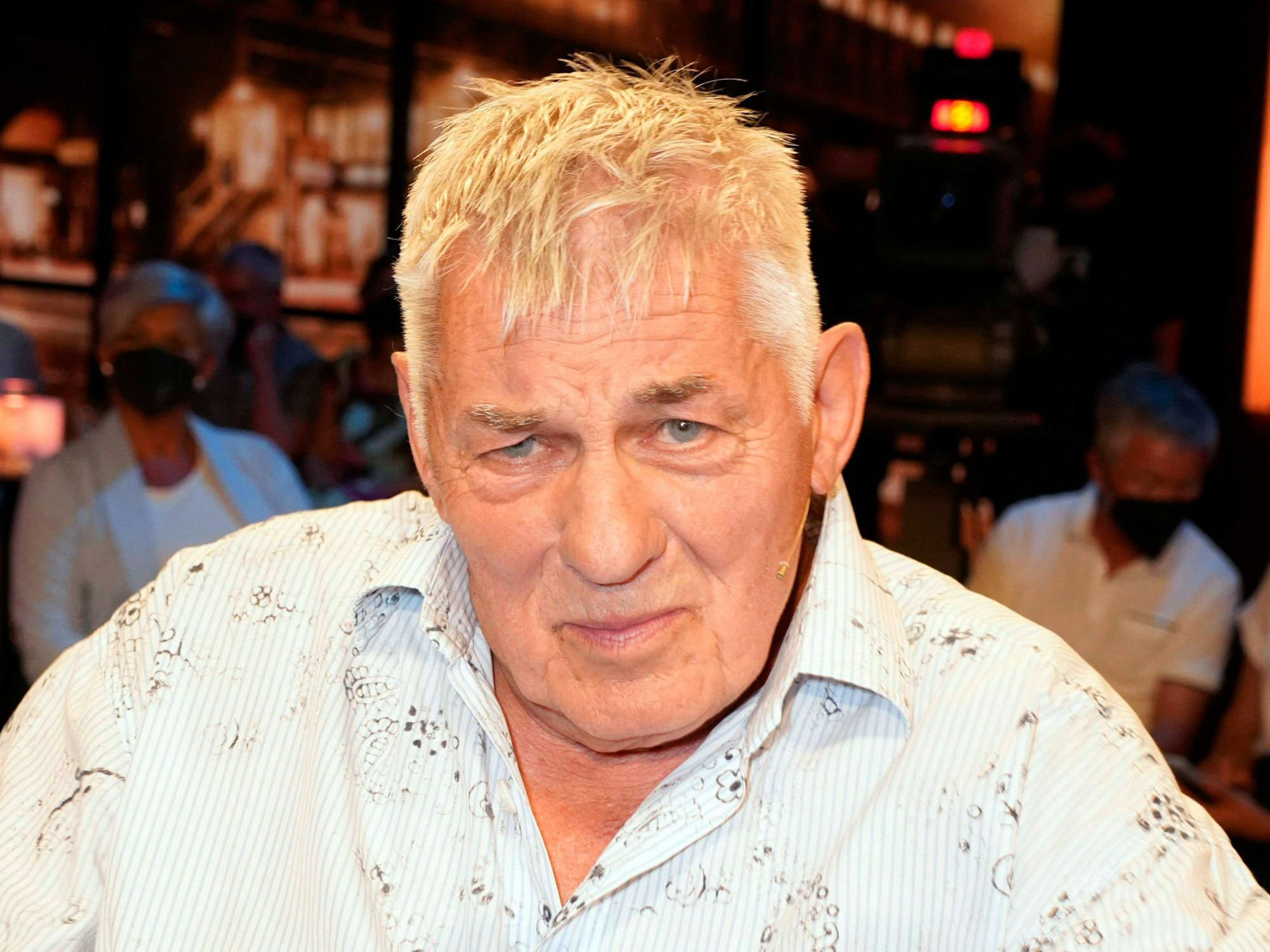 Heinz Hoenig bei der MDR/rbb-Talkshow „Riverboat“.