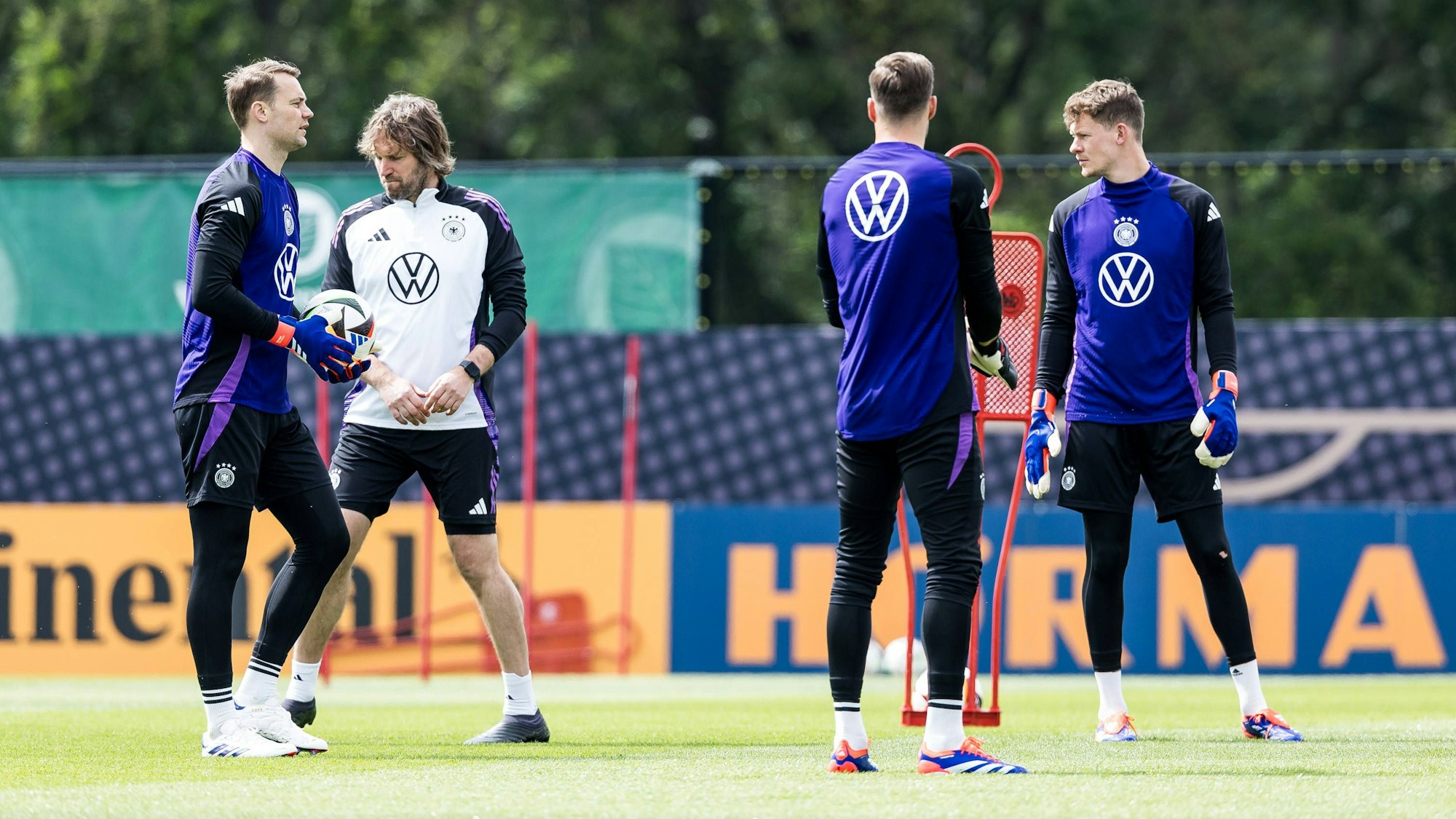 Torwarttraining der Nationalmannschaft.