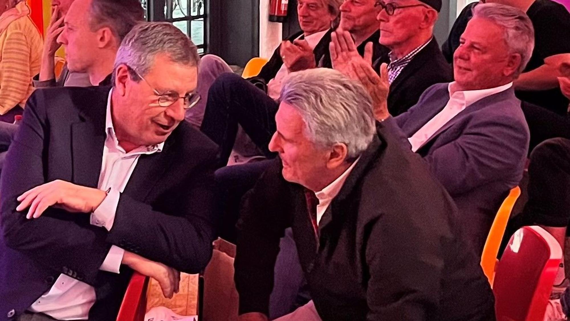 FC-Präsident Dr. Werner Wolf, Legende Dieter Müller und Dieter Prestin (v.l.) im Olympiamuseum in Köln.