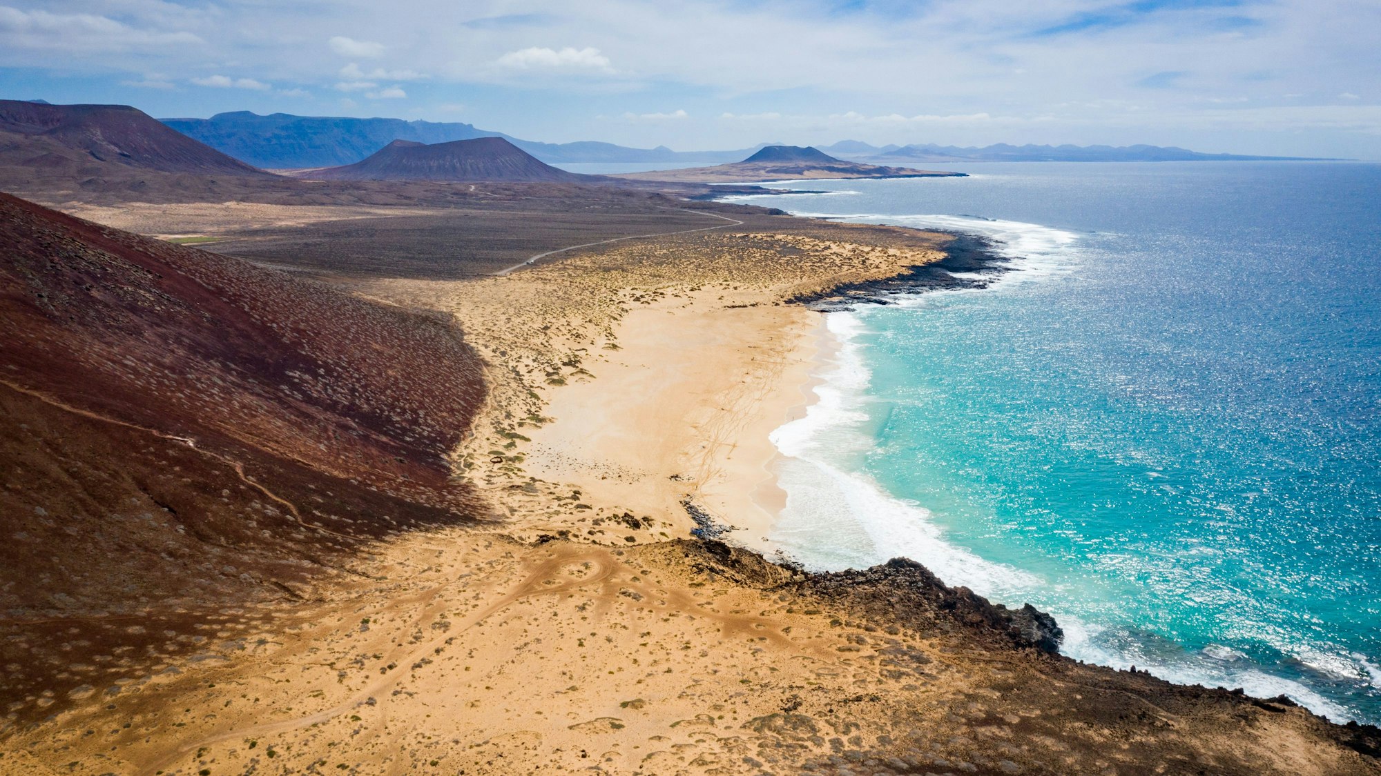 Die Playa de las Conchas liegt nicht unmittelbar auf Lanzarote, sondern auf La Graciosa.