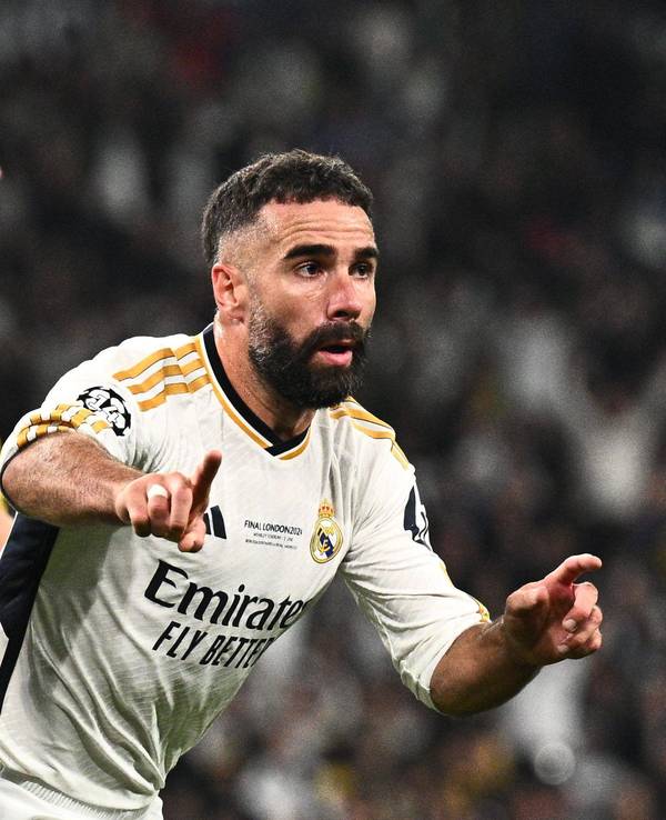 Dani Carvajal jubelt nach seinem Tor im Champions-League-Finale gegen Dortmund