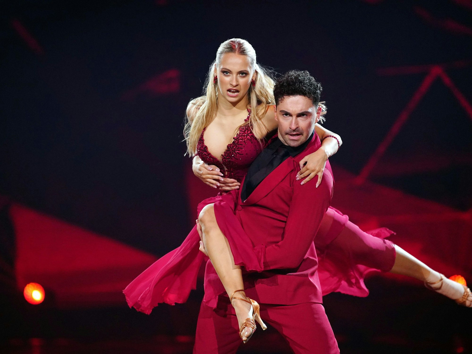 Adeline Kastalion und Andrzej Cibis mit ihrer Kür