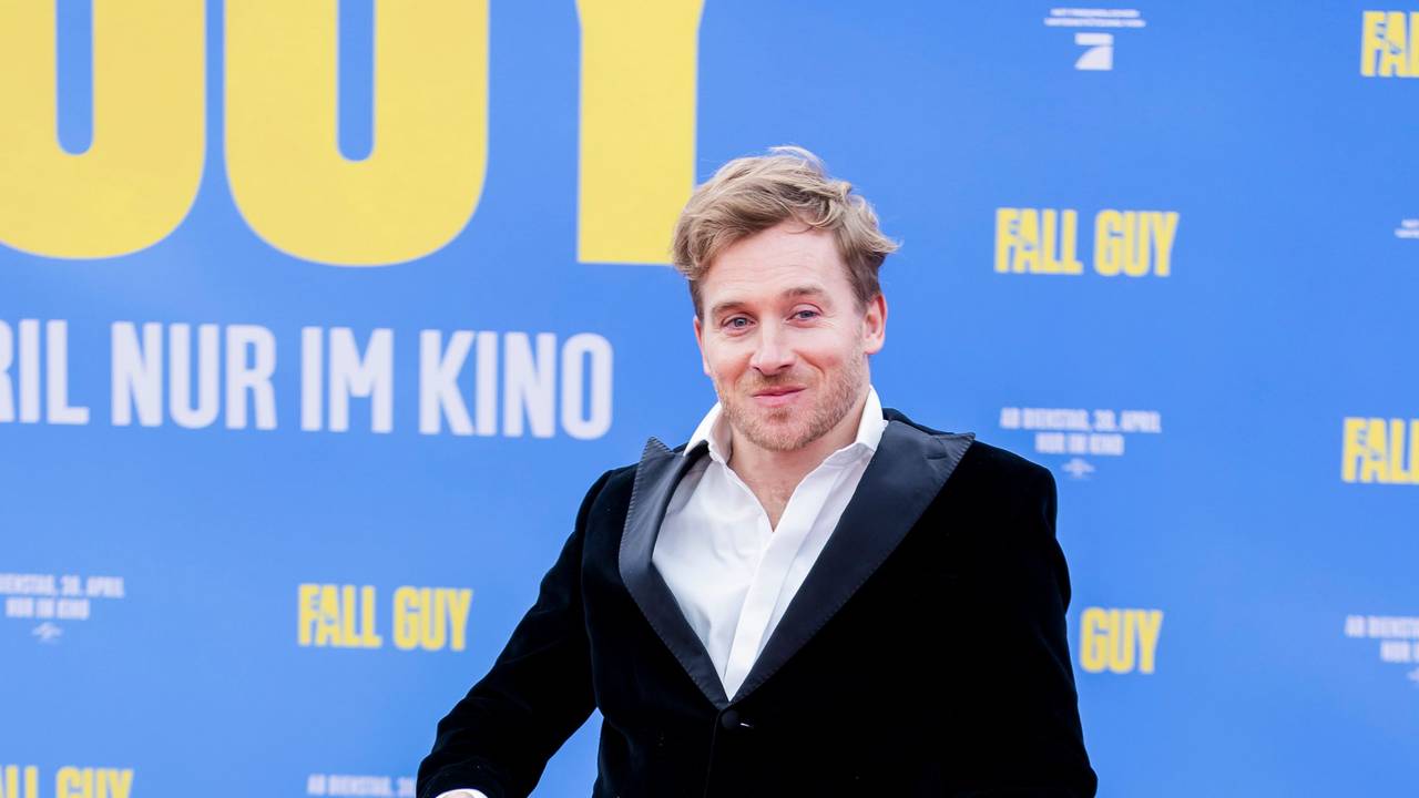Samuel Koch, Schauspieler, kommt zur Europapremiere des Films „The Fall Guy“.