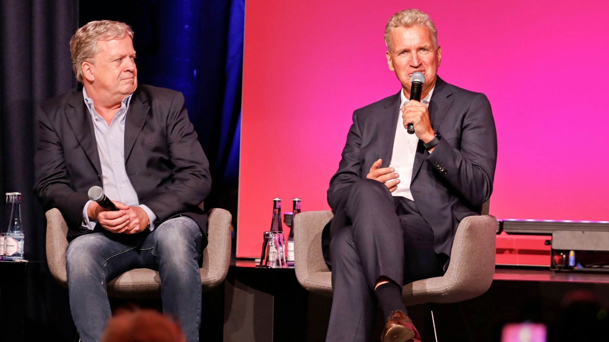 Frank Blase (r.) und Marc Schneider vom Musical-Team.