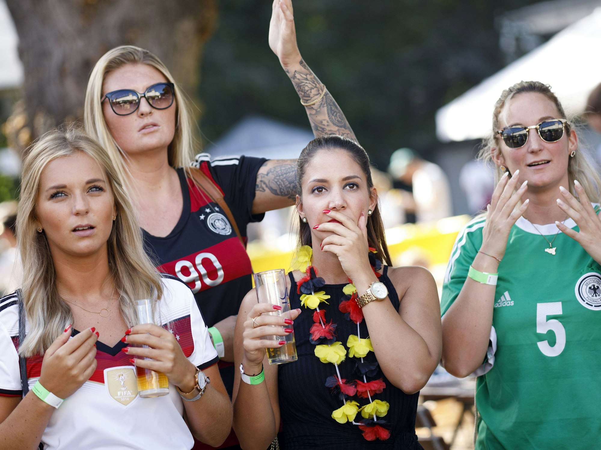 Deutschland-Fans beim Public Viewing.