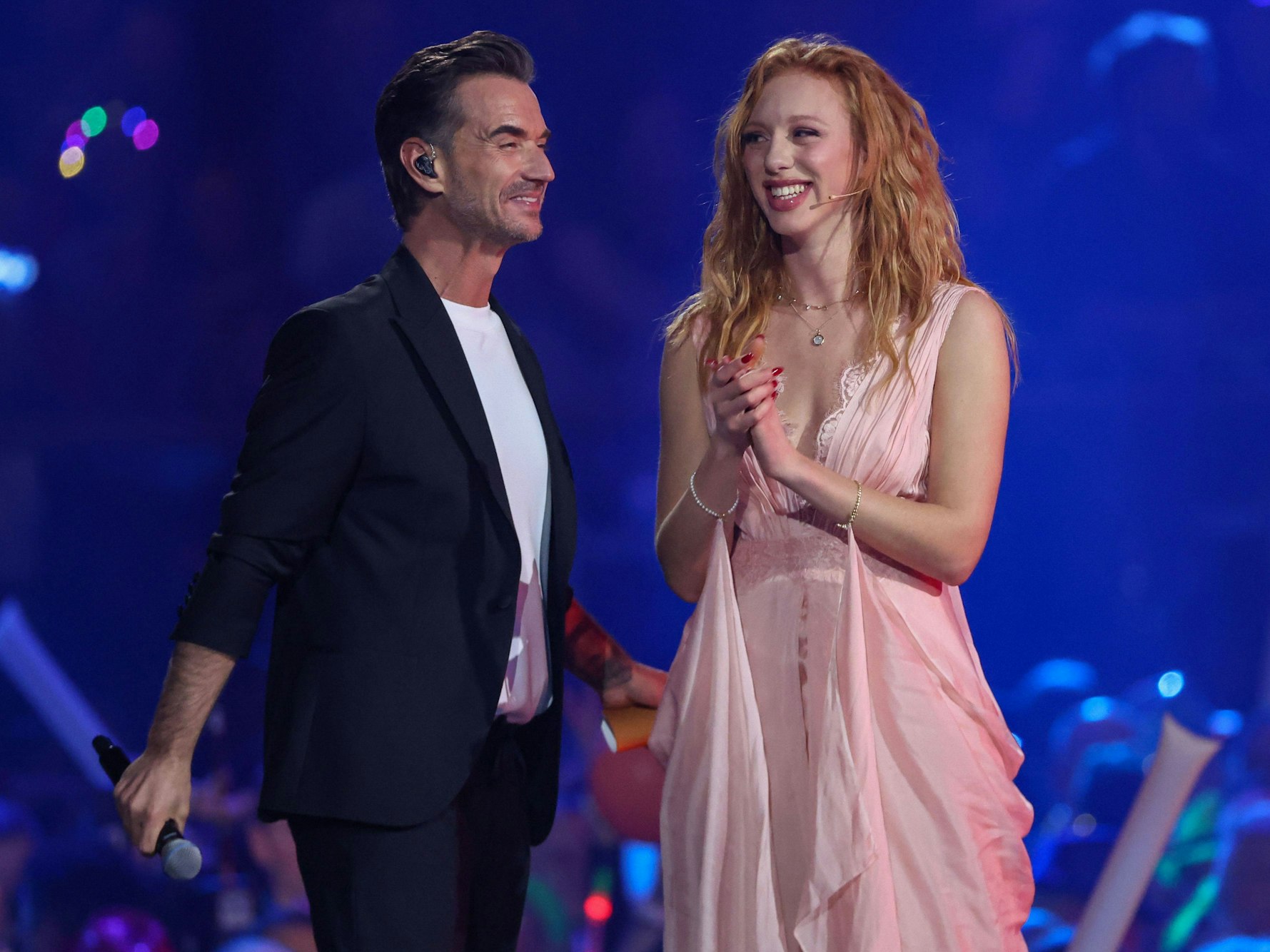 Schlagerchampions 2024 - Das grosse Fest der Besten am 13.01.2024 in der Velodrom in Berlin, Florian Silbereisen und Anna Ermakova