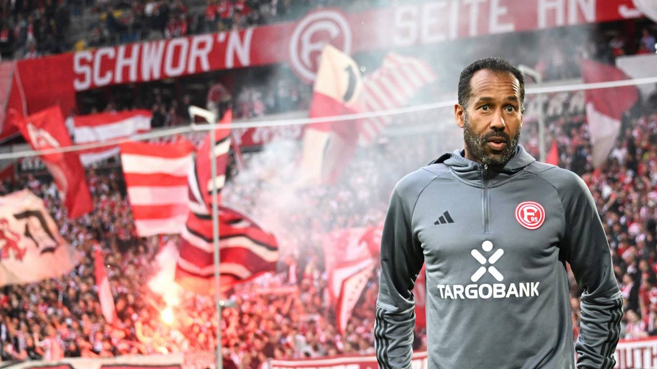 Daniel Thioune beim Relegations-Rückspiel.