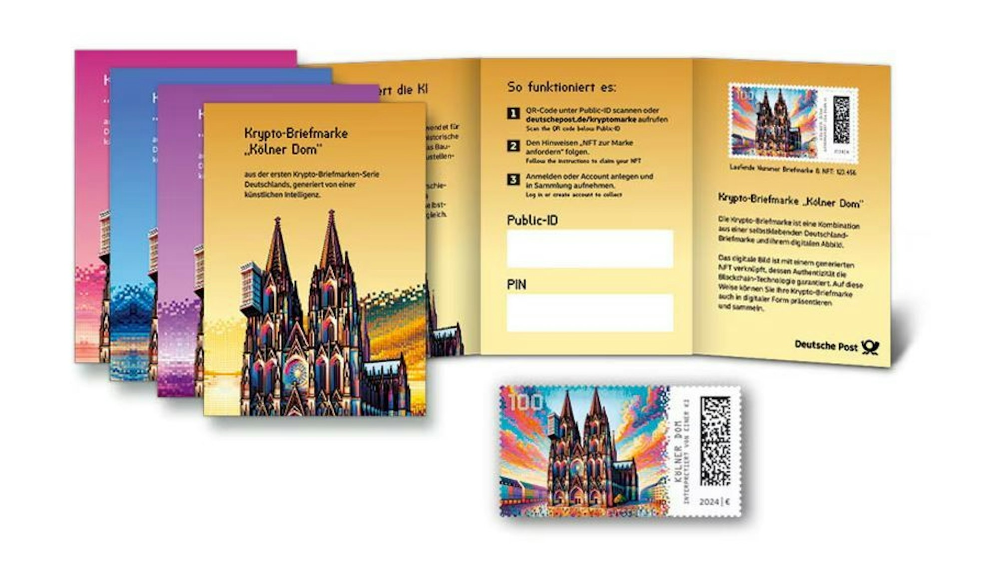 Den Kölner Dom gibt es ab sofort als Krypto-Briefmarke.