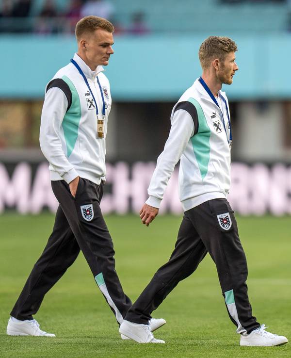Philipp Lienhart und Florian Kainz bei der österreichischen Nationalmannschaft.