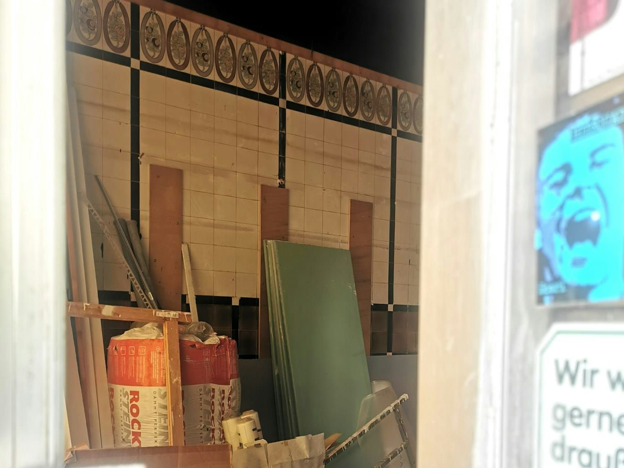 Ein Blick ins Innere: das alte Ladenlokal der Metzgerei Kuske