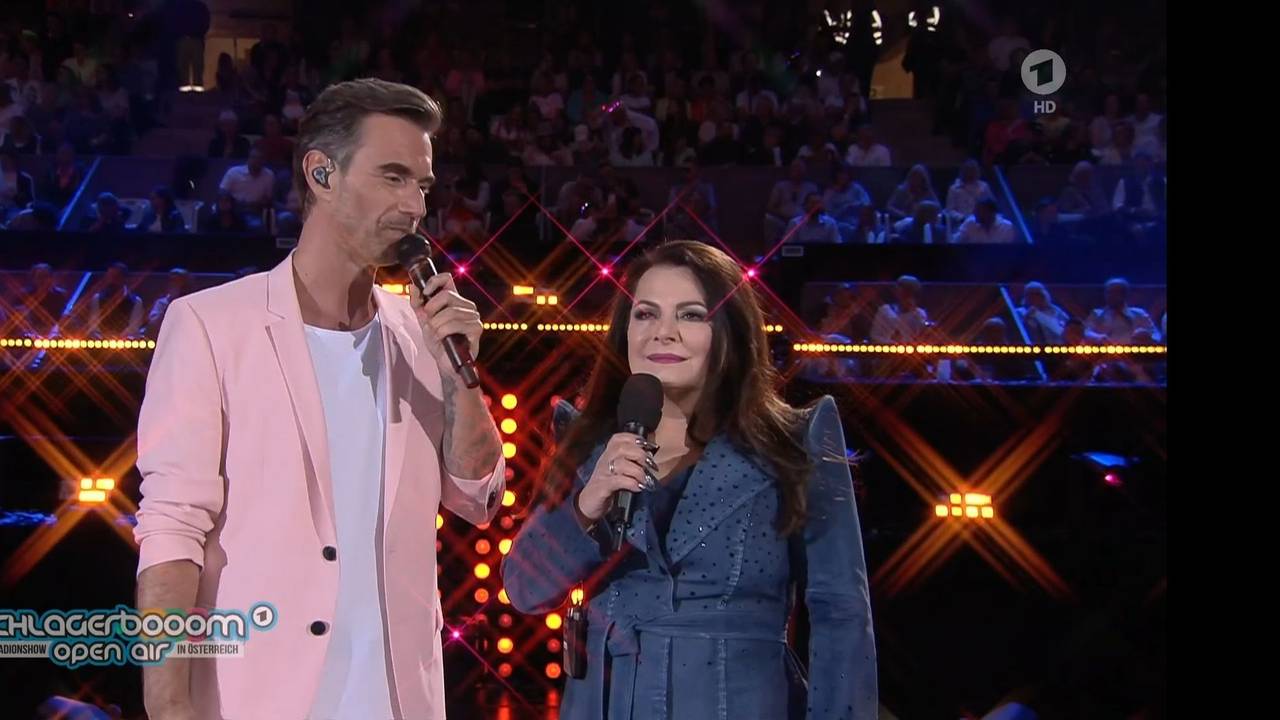 Florian Silbereisen und Marianne Rosenberg beim Schlagerboom. Screenshot erstellt am 8. Juni zum Zwecke der Berichterstattung.