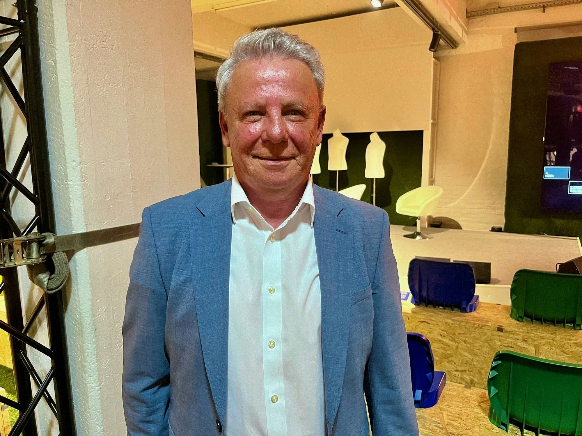 Dieter Prestin, Double-Sieger mit dem 1. FC Köln 1978, im Sport und Olympia Museum.