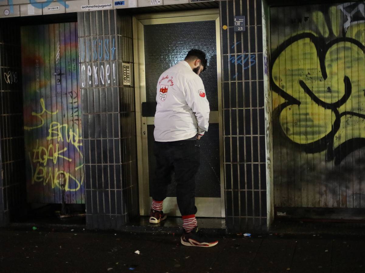 Ein Wildpinkler in Köln.