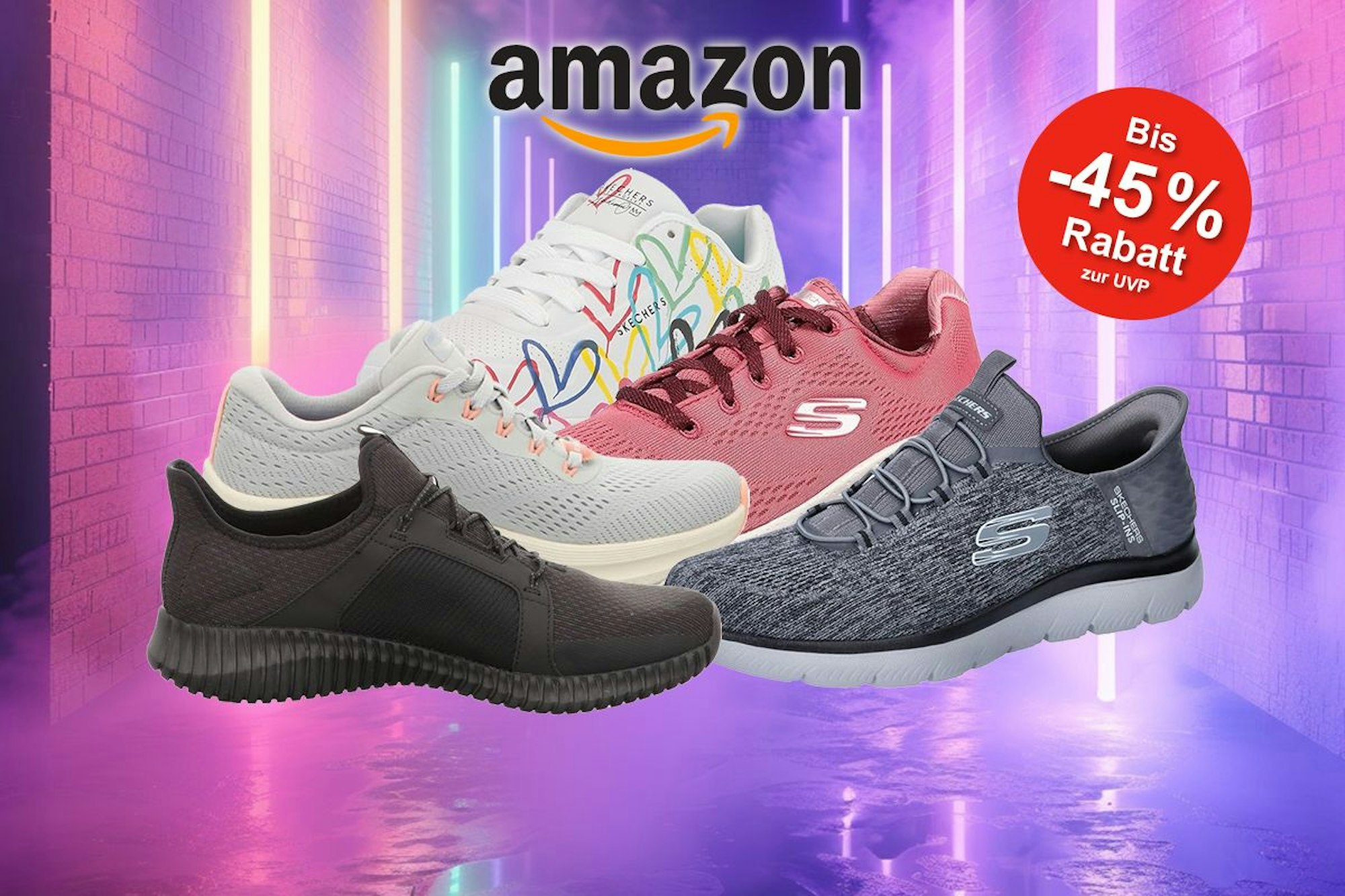 Skechers Sneaker Sale bei Amazon: Spare bis zu 45% auf die angesagten Sneaker